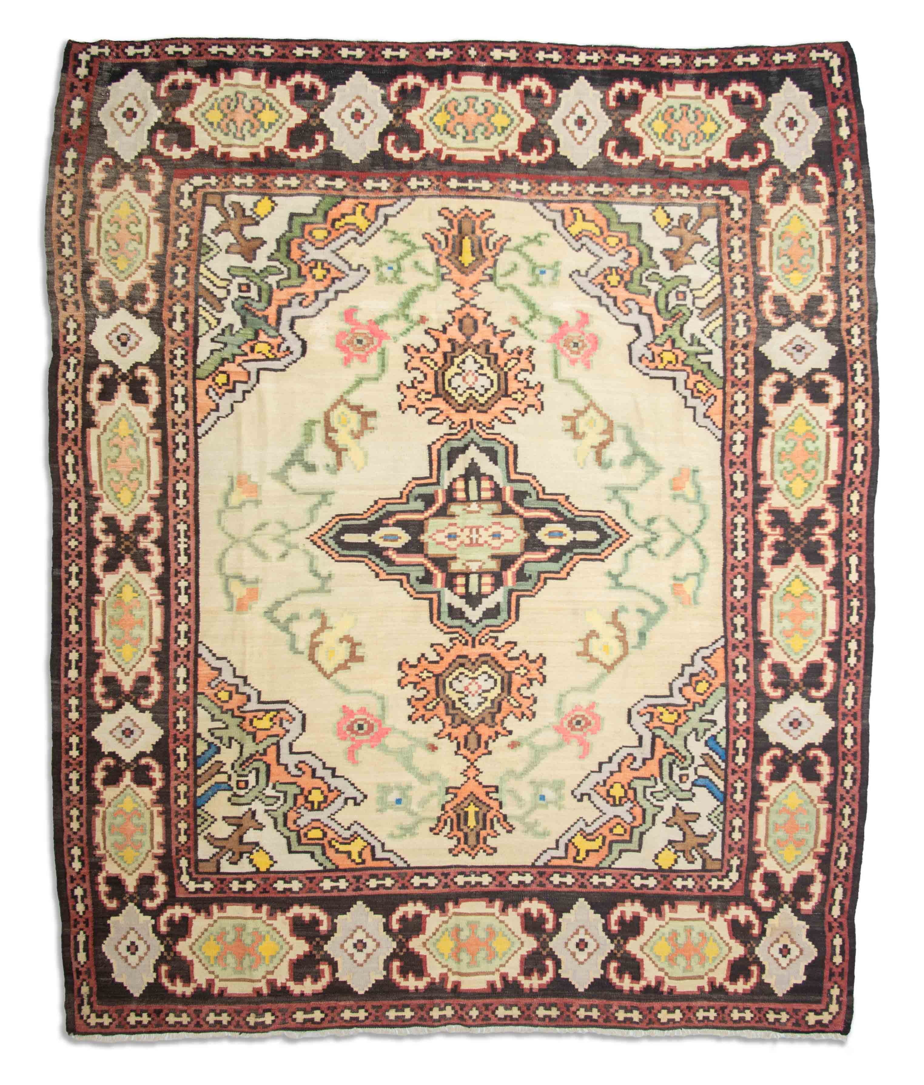 Eine Fotoaufnahme eines Kelim Teppichs.