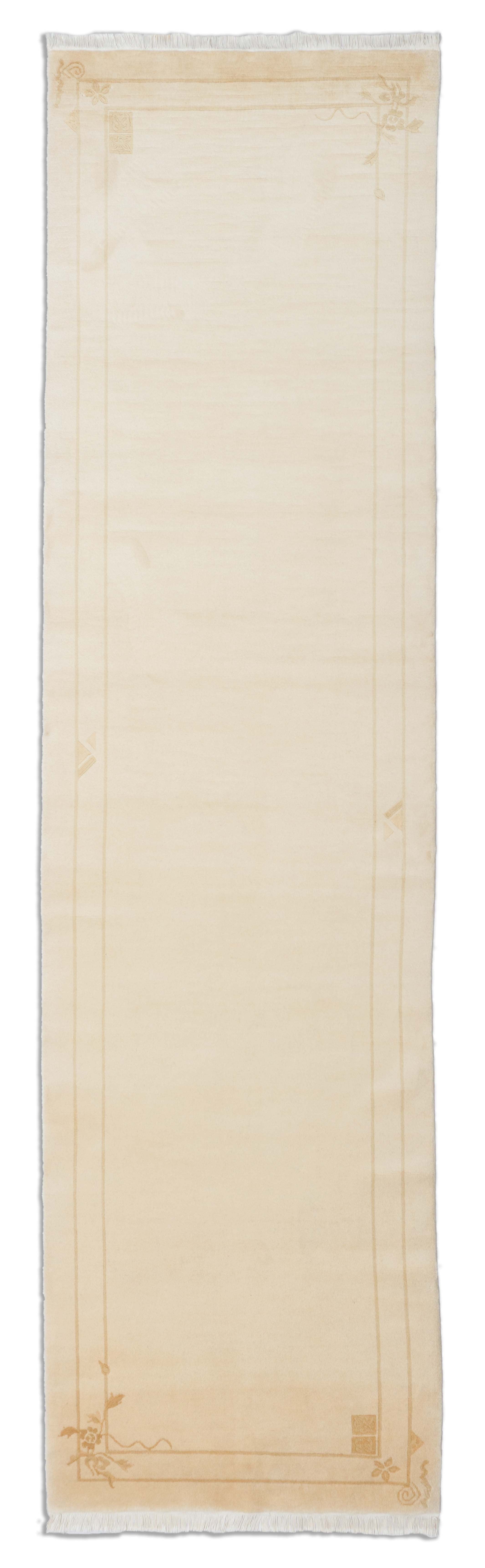 Eine Fotoaufnahme eines China Teppich Teppichs.