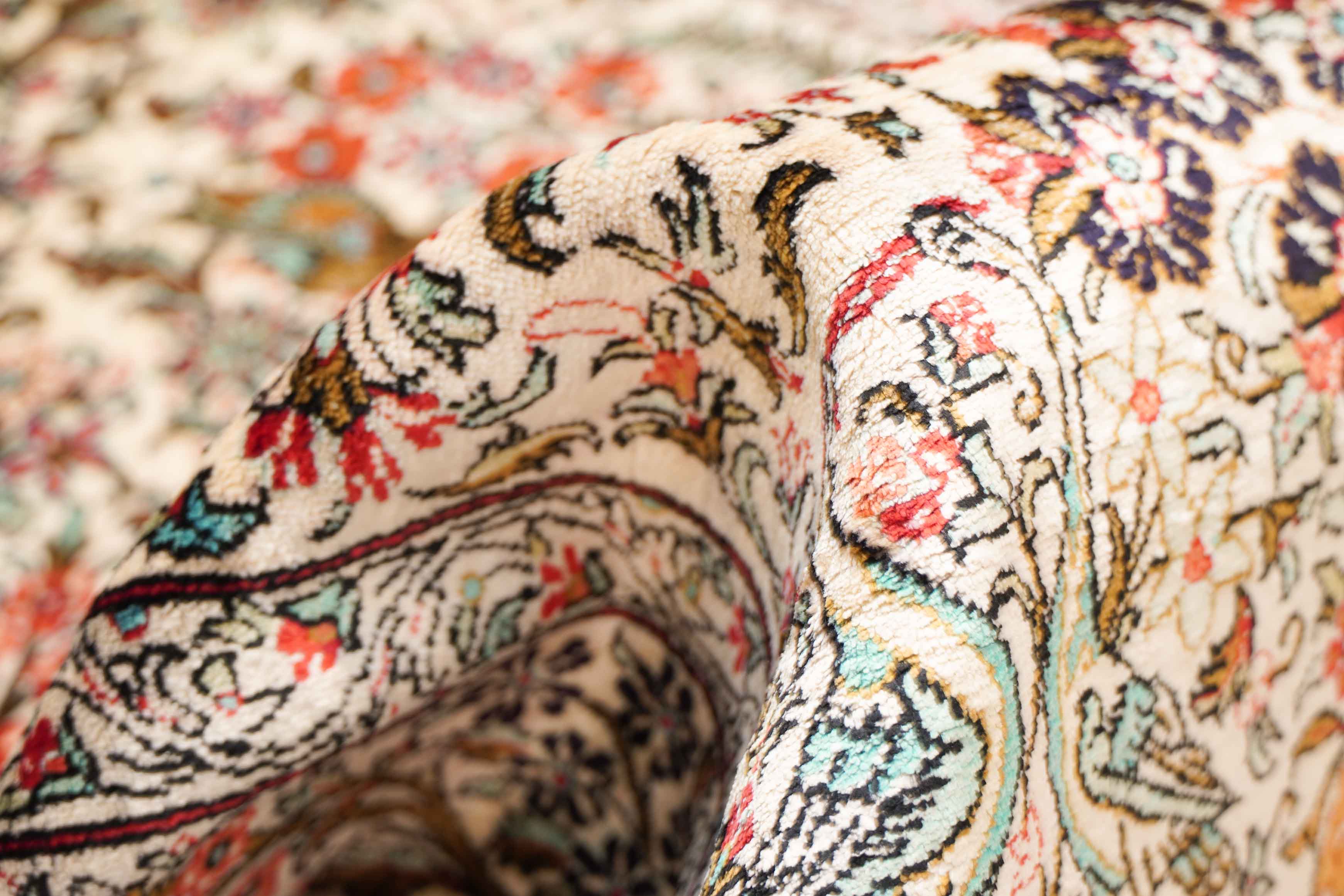 Ghom aus reiner Seide | 154 cm x 108 cm | Nr. 14057