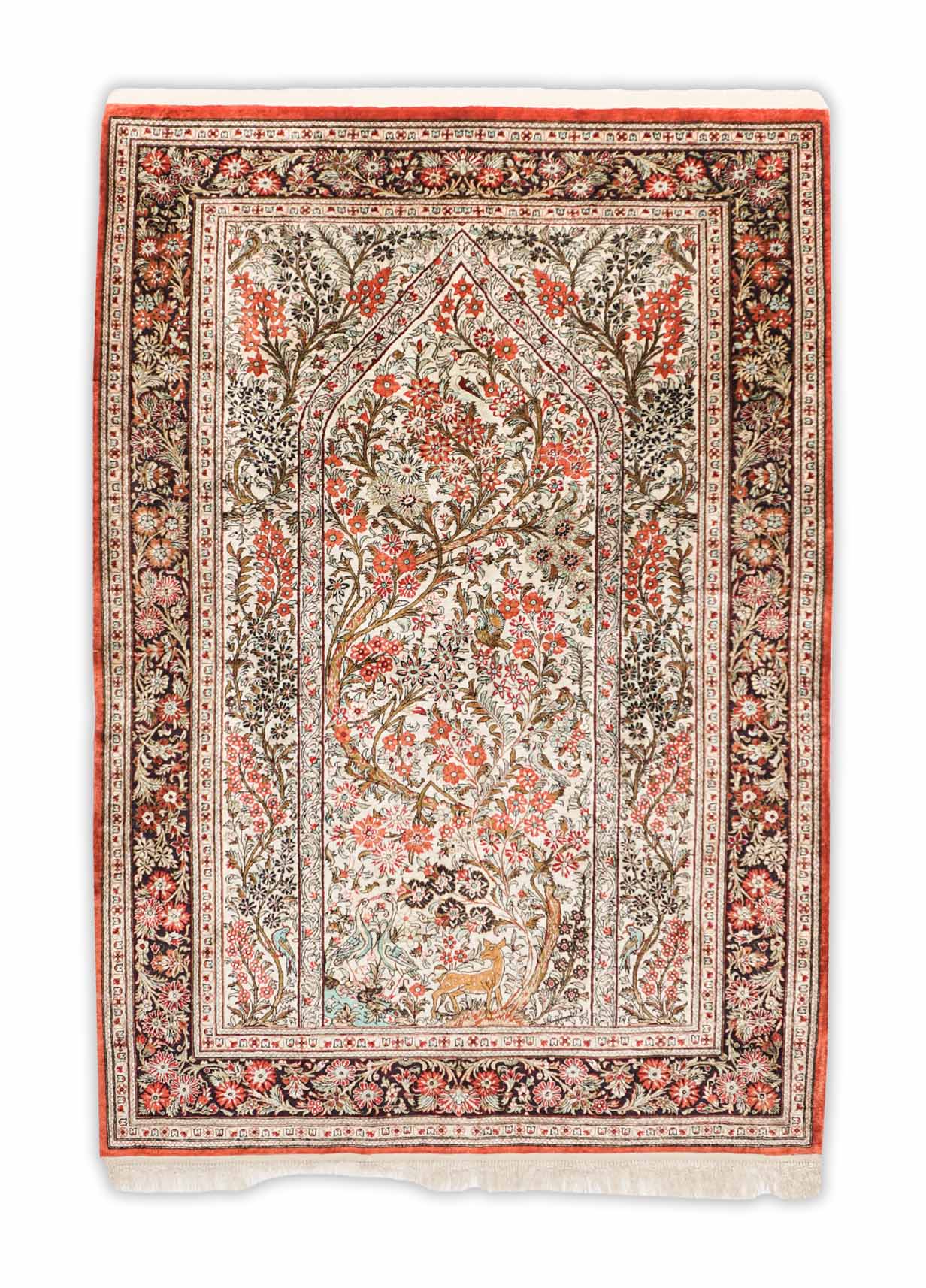 Ghom aus reiner Seide | 154 cm x 108 cm | Nr. 14057