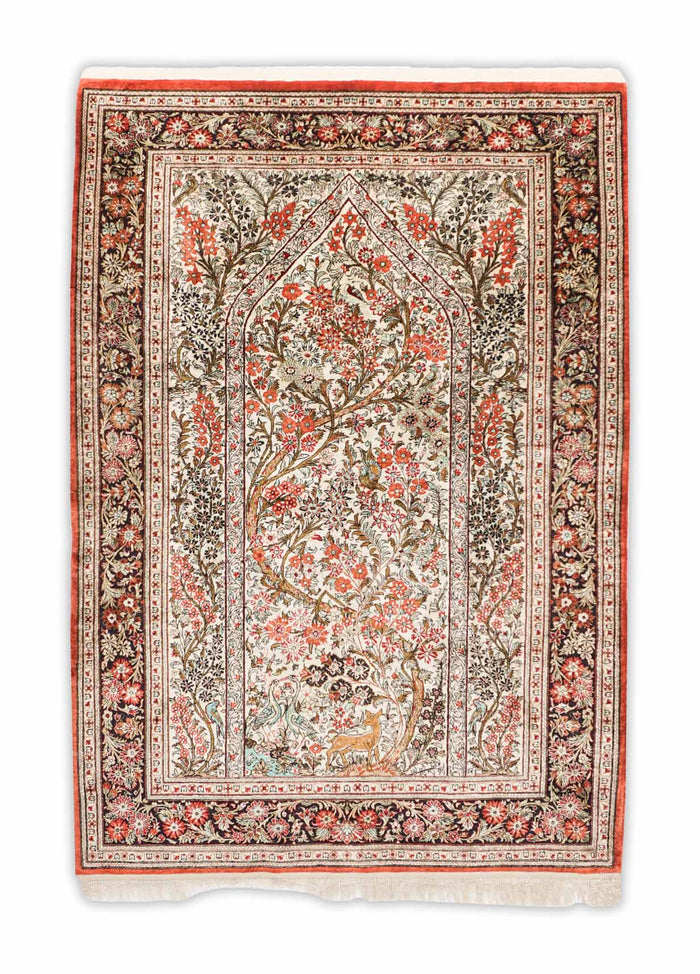 Ghom aus reiner Seide | 154 cm x 108 cm | Nr. 14057