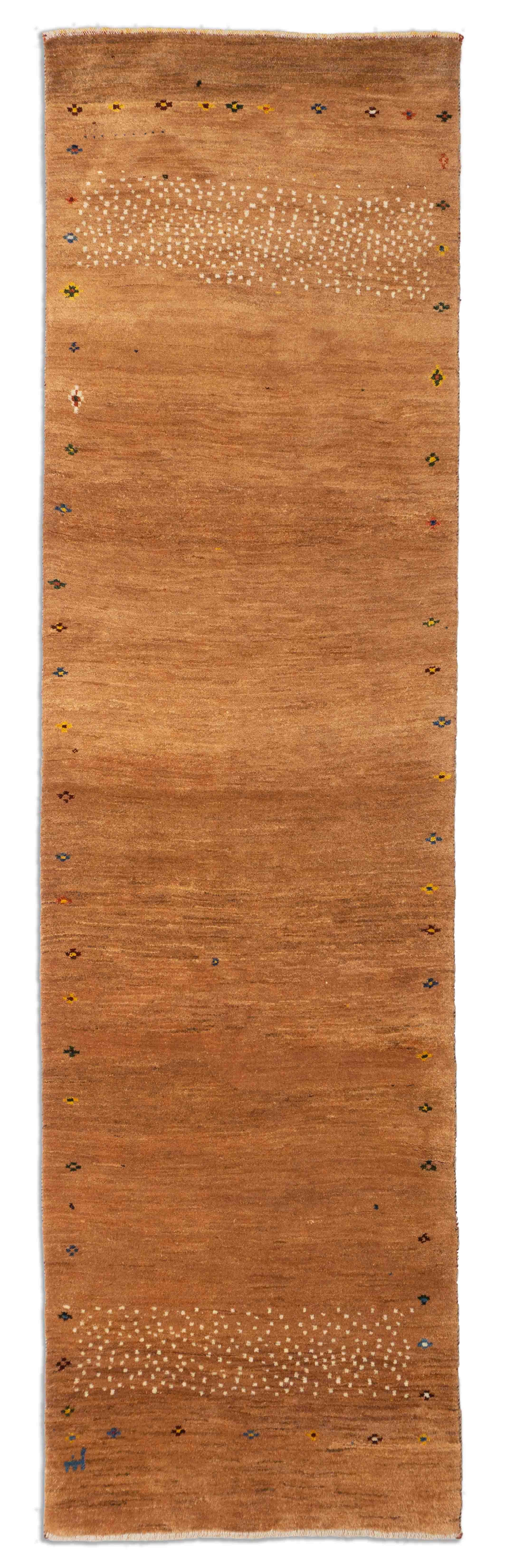 Eine Fotoaufnahme eines Gabbeh Teppichs.