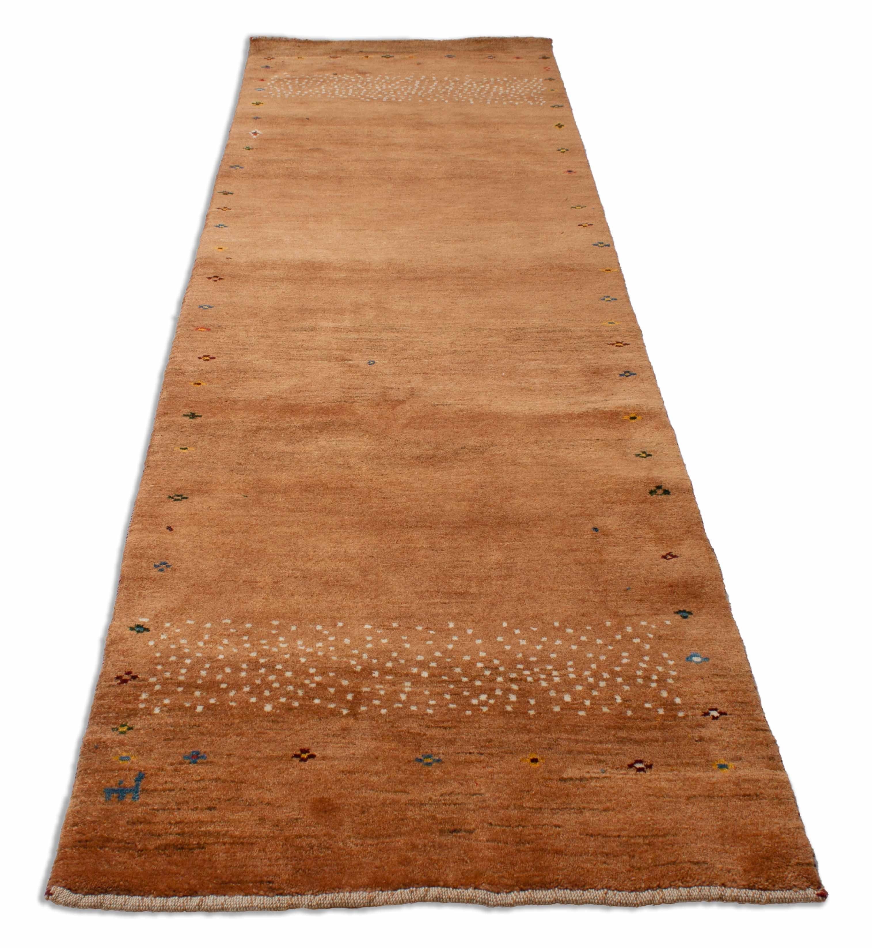 Eine Fotoaufnahme eines Gabbeh Teppichs.