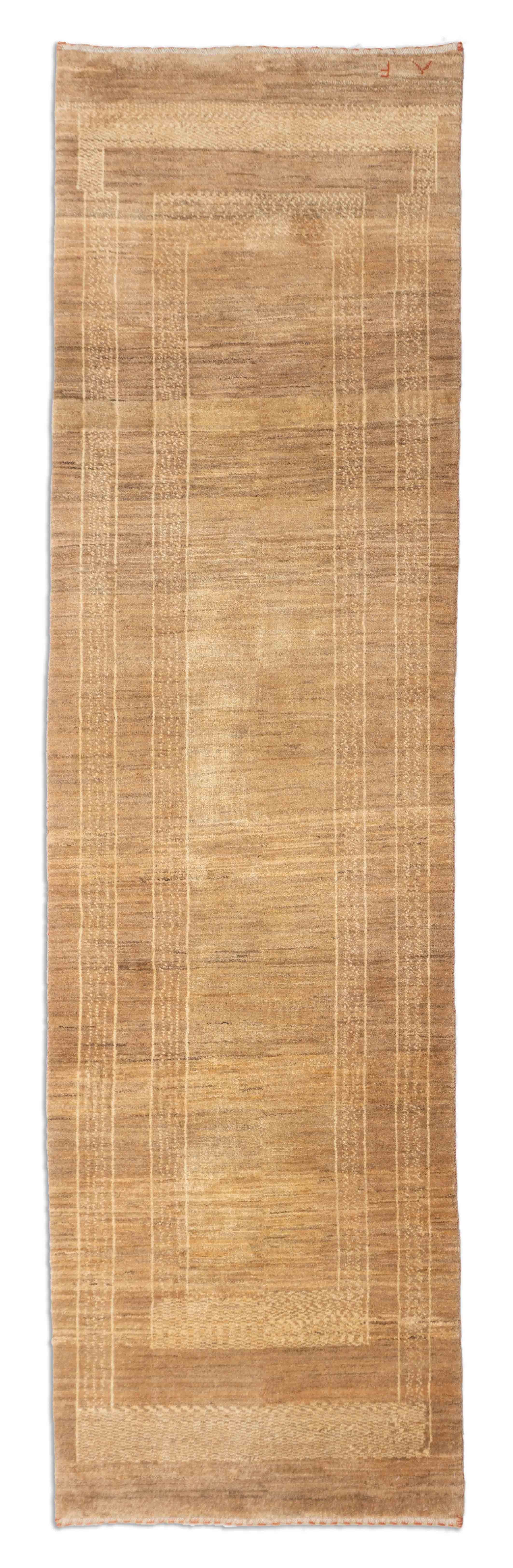 Eine Fotoaufnahme eines Gabbeh Teppichs.