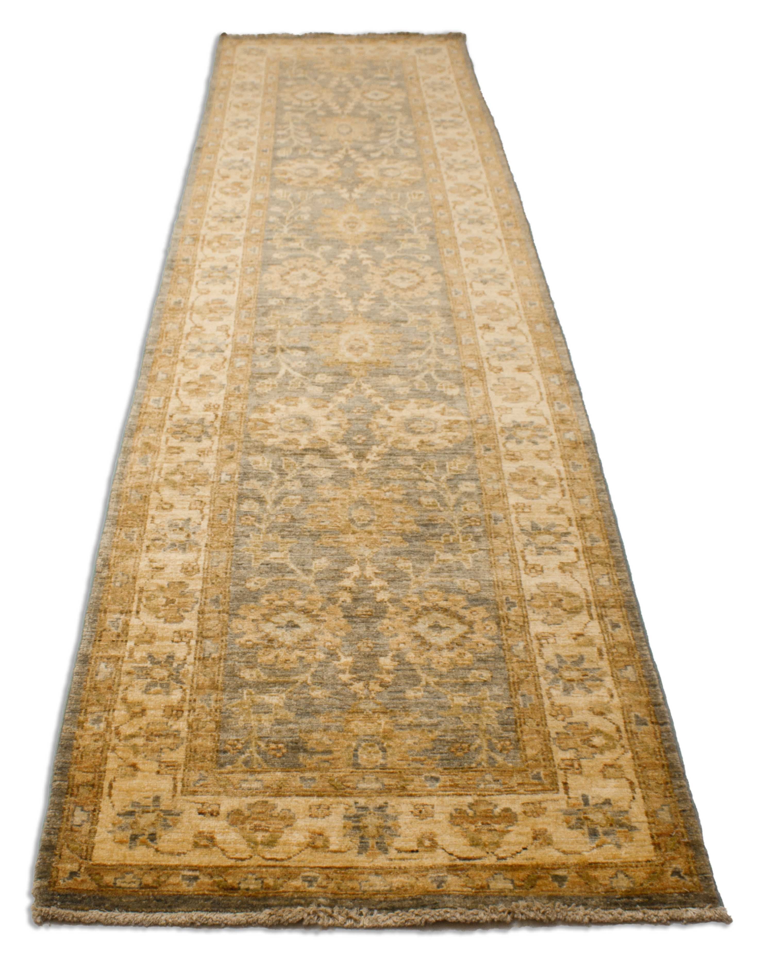 Eine Fotoaufnahme eines Farahan Teppichs.