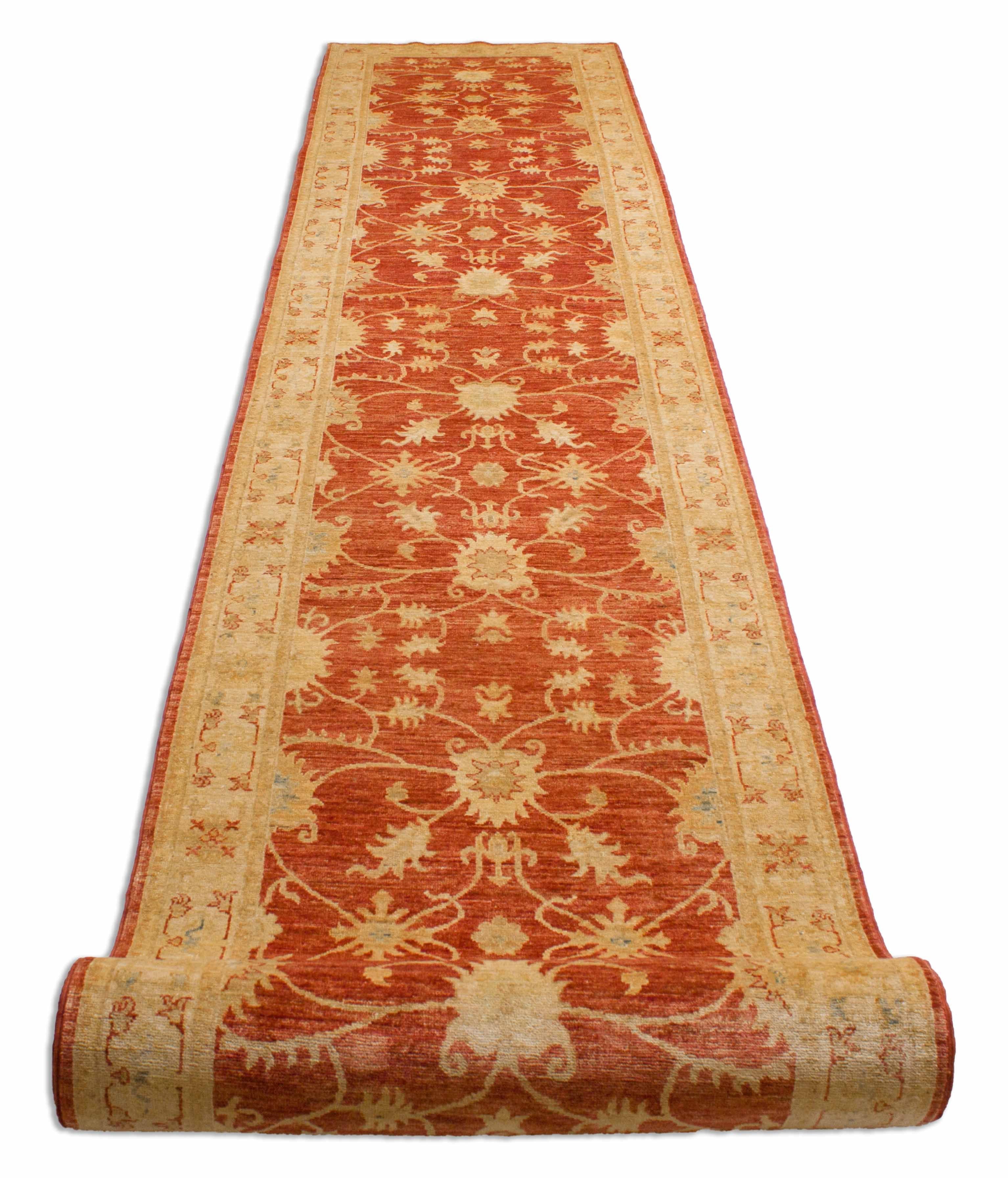 Eine Fotoaufnahme eines Mahal Teppichs.