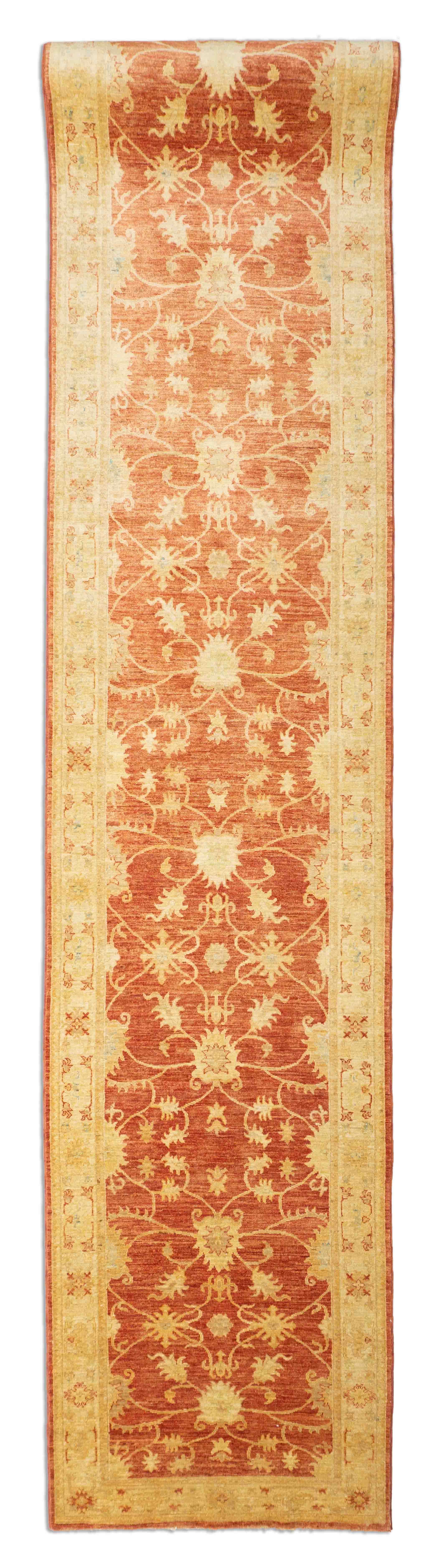 Eine Fotoaufnahme eines Mahal Teppichs.