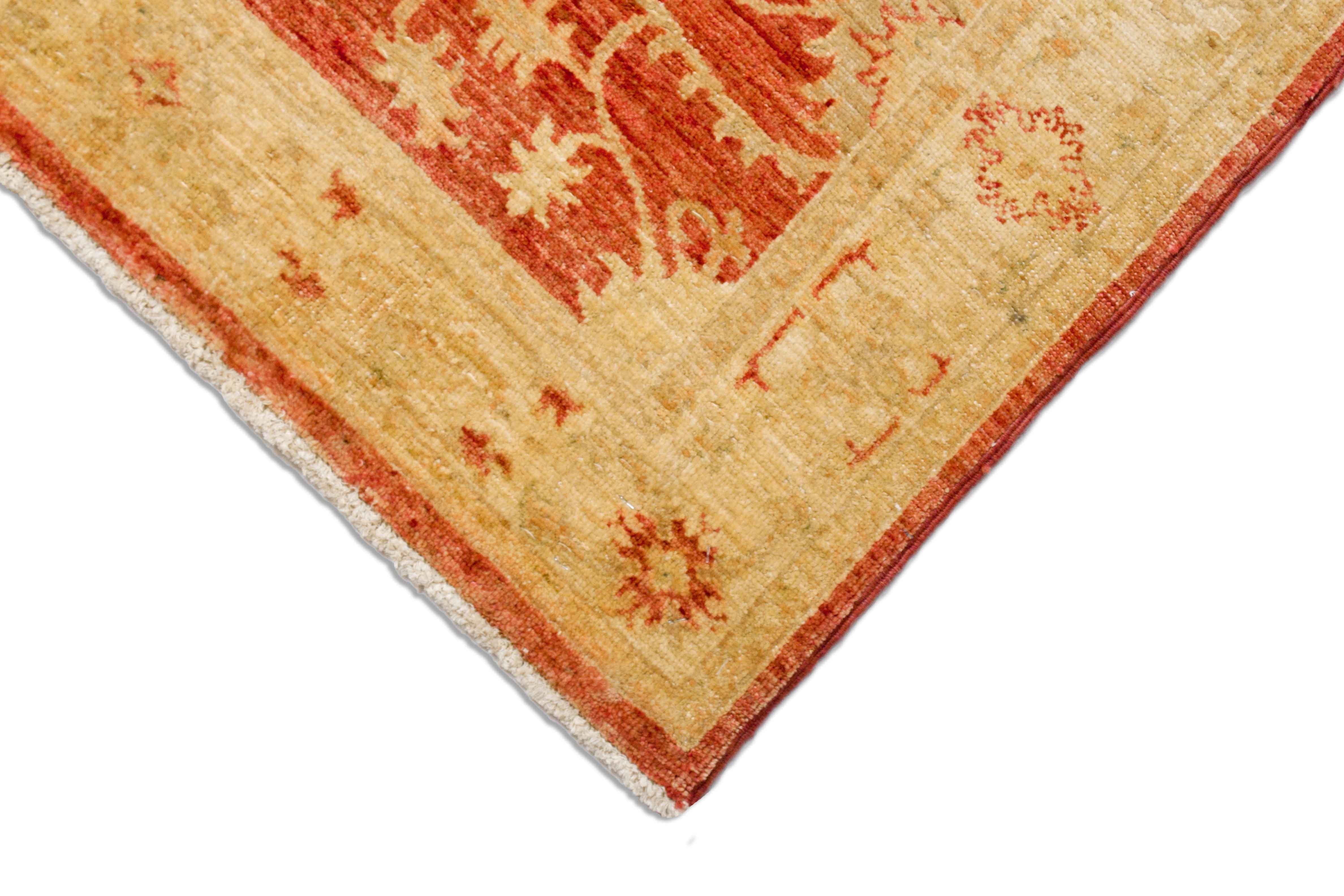 Eine Fotoaufnahme eines Mahal Teppichs.