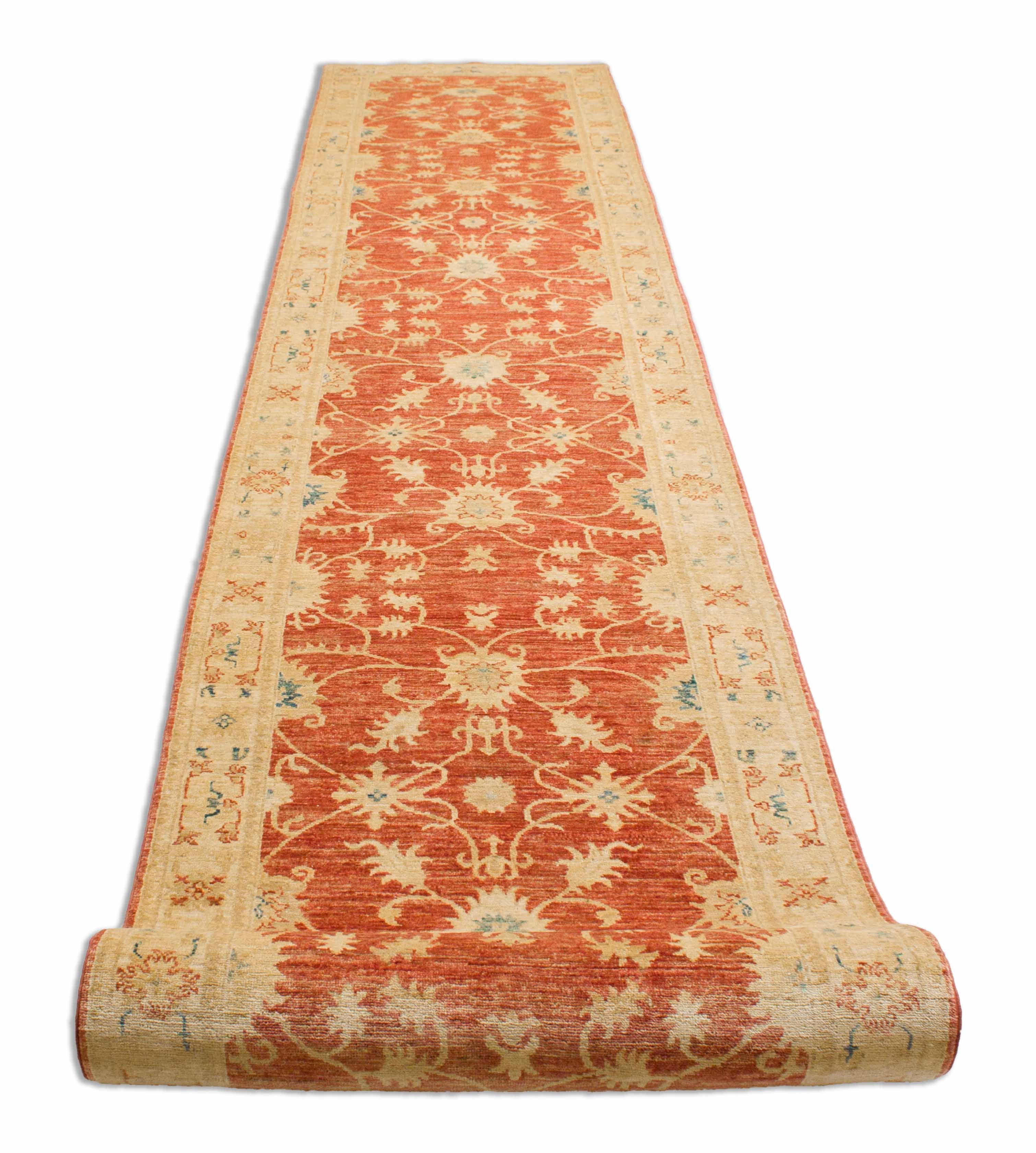 Eine Fotoaufnahme eines Mahal Teppichs.