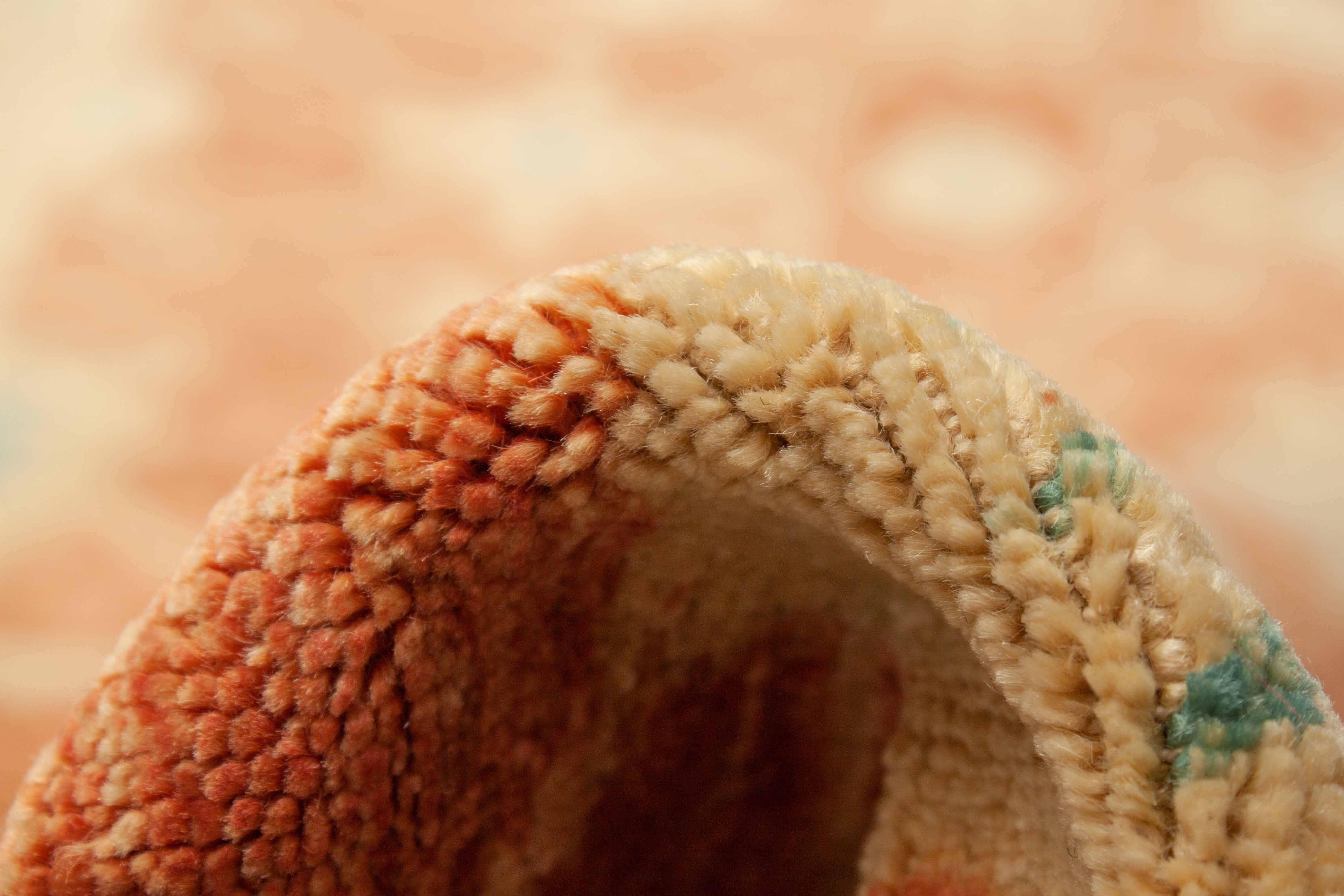 Eine Fotoaufnahme eines Mahal Teppichs.