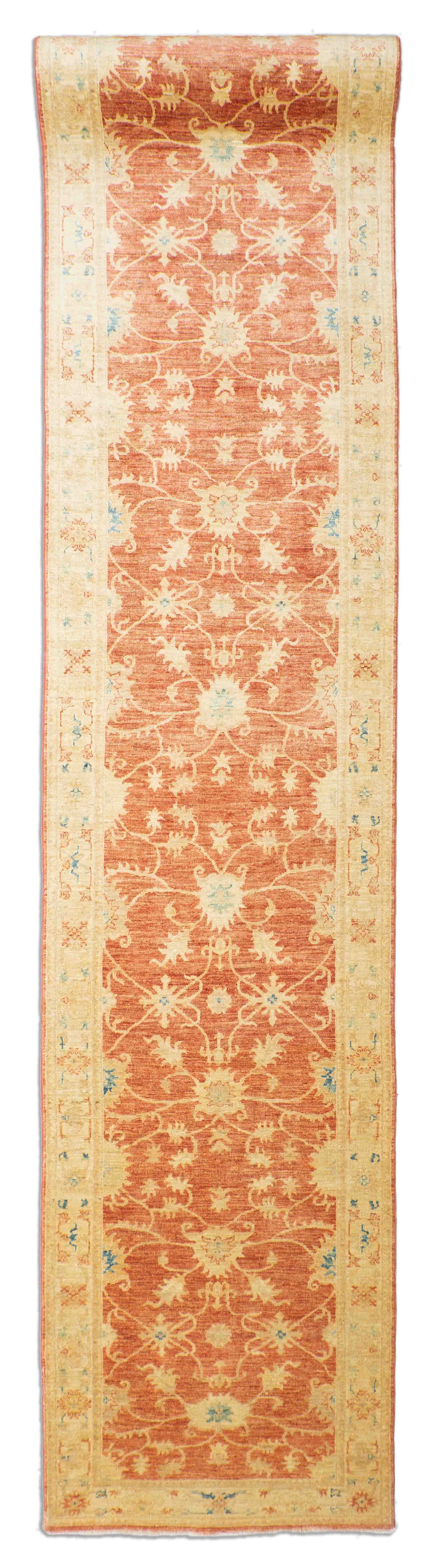 Eine Fotoaufnahme eines Mahal Teppichs.