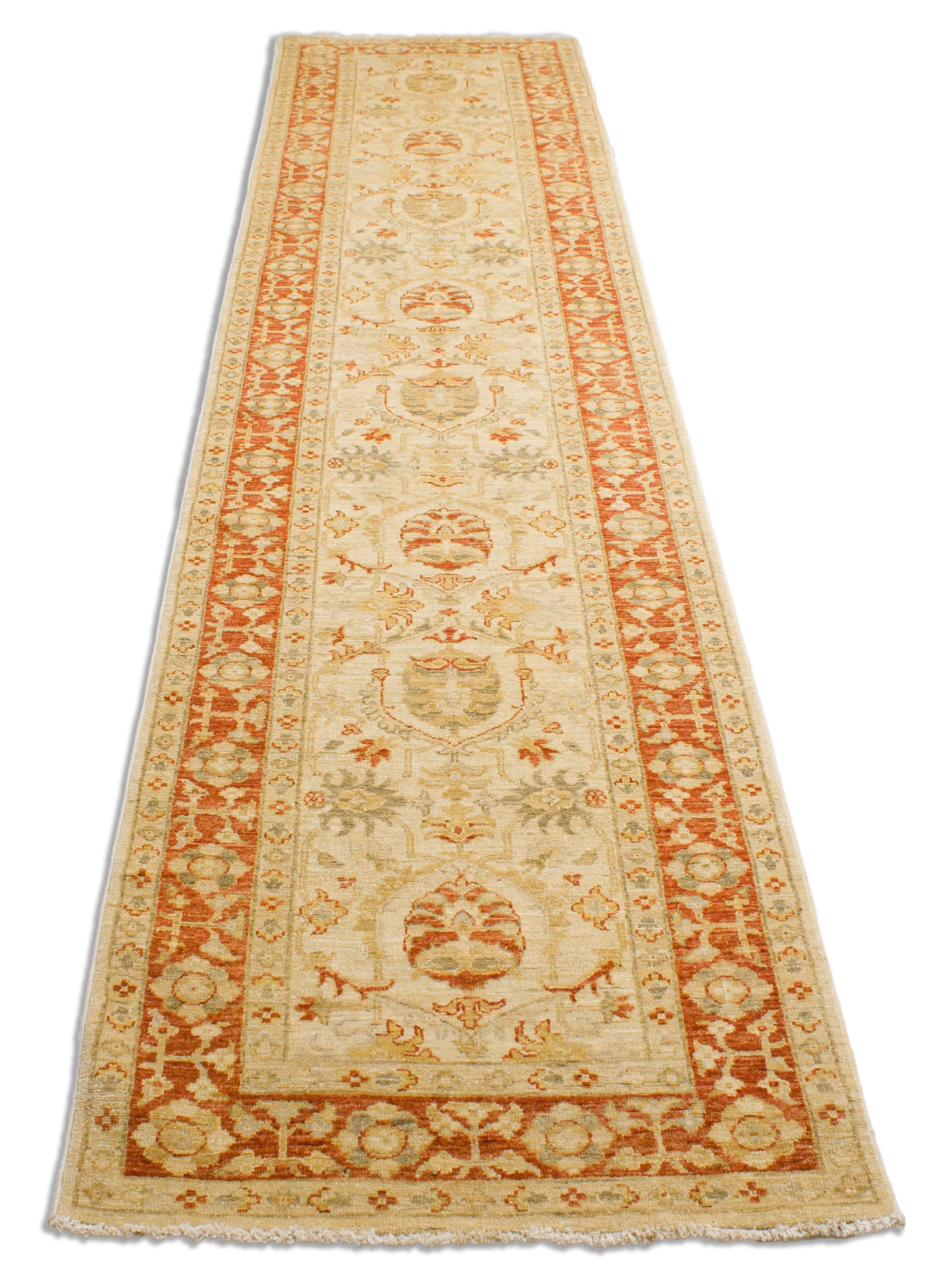 Eine Fotoaufnahme eines Mahal Teppichs.