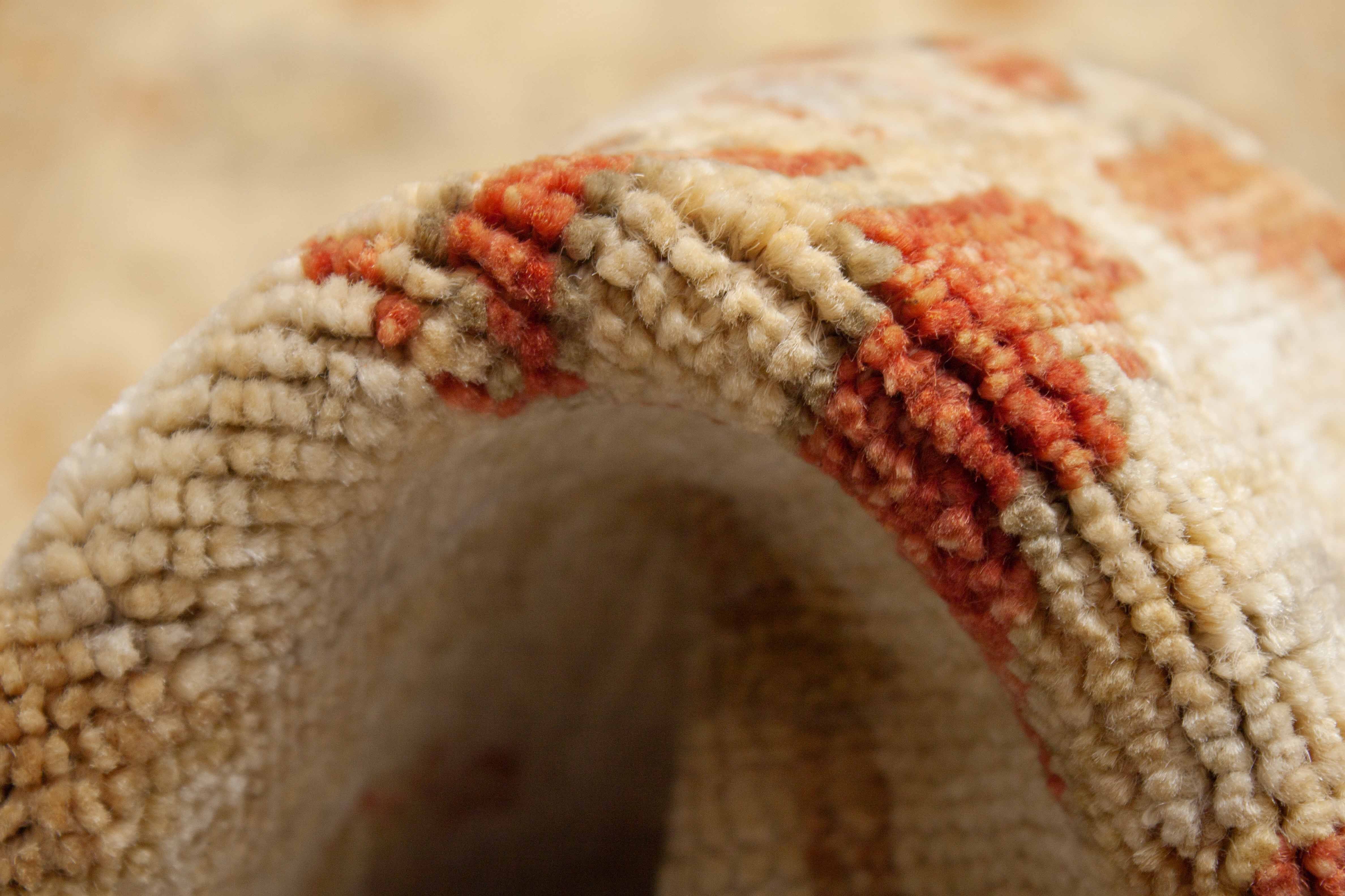 Eine Fotoaufnahme eines Mahal Teppichs.