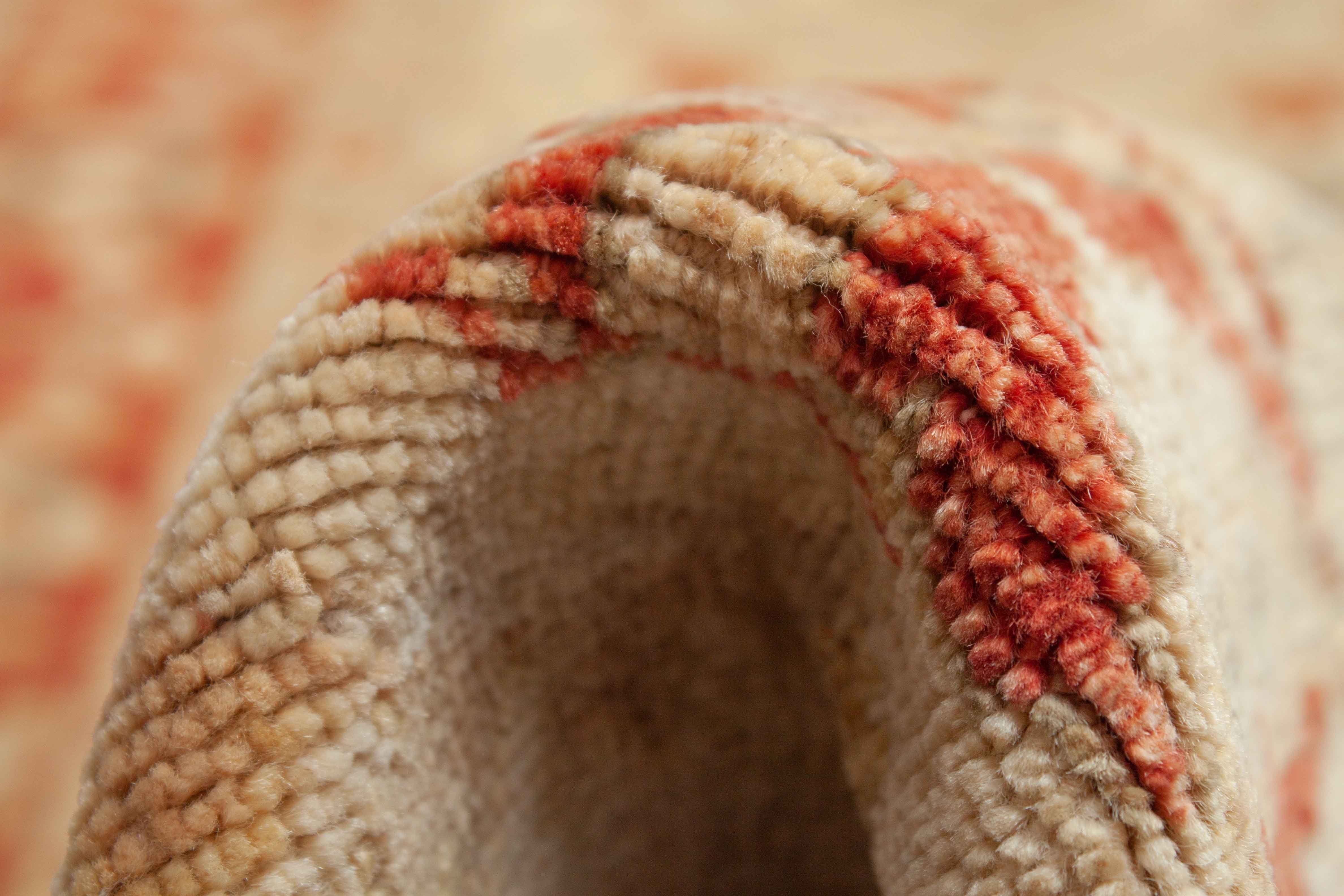 Eine Fotoaufnahme eines Mahal Teppichs.