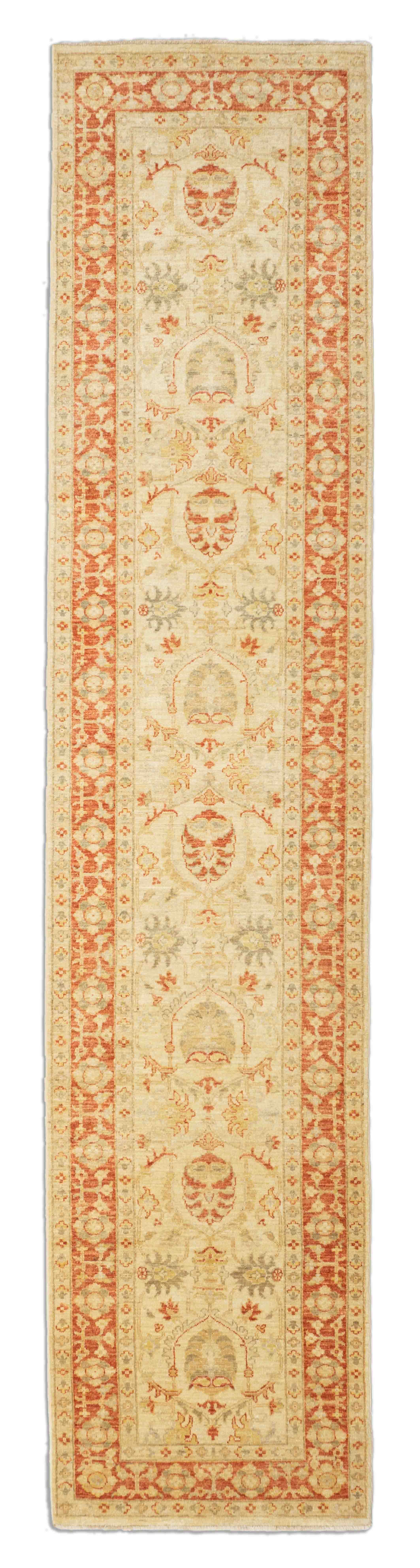 Eine Fotoaufnahme eines Mahal Teppichs.