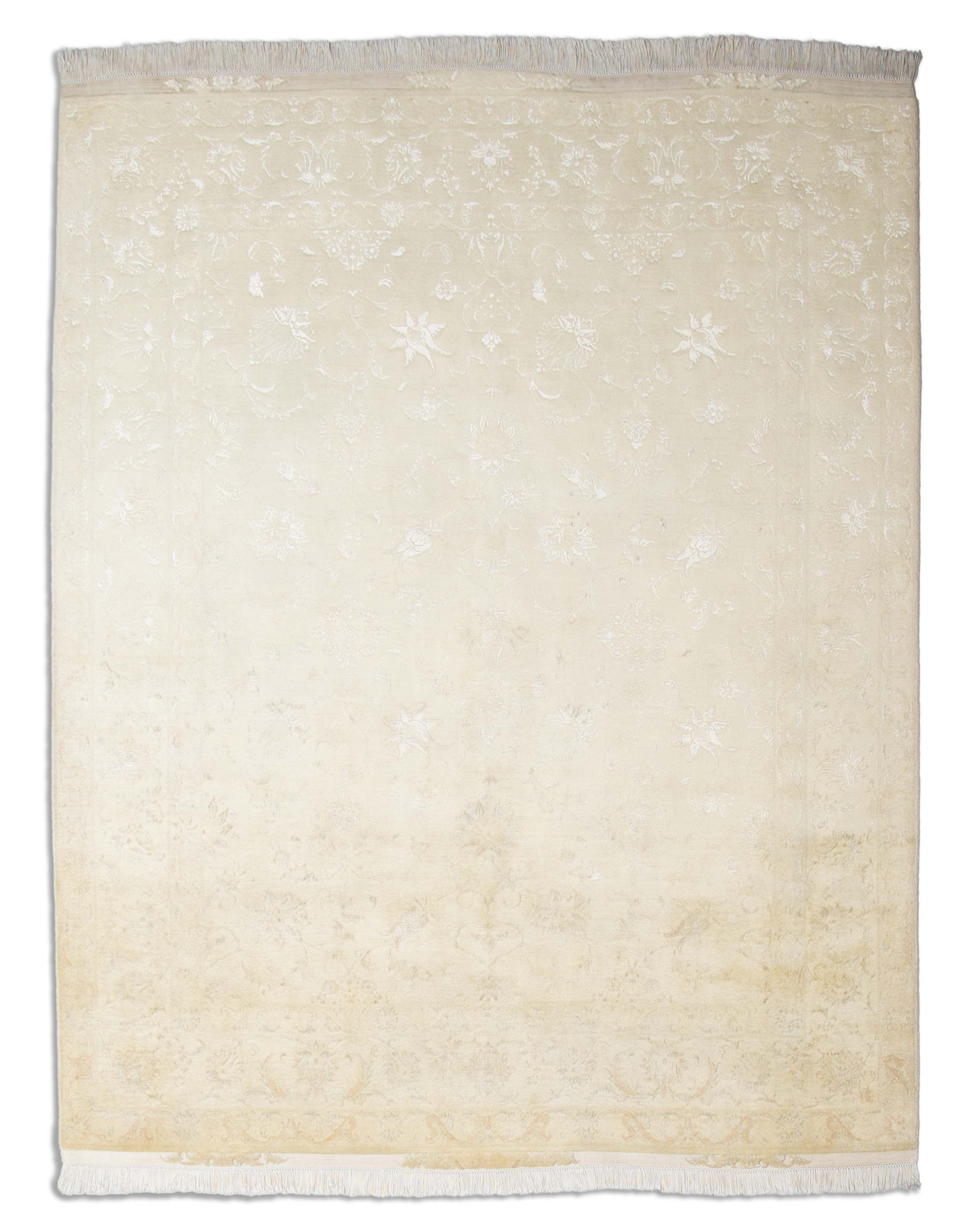 Eine Fotoaufnahme eines Täbriz Teppichs.