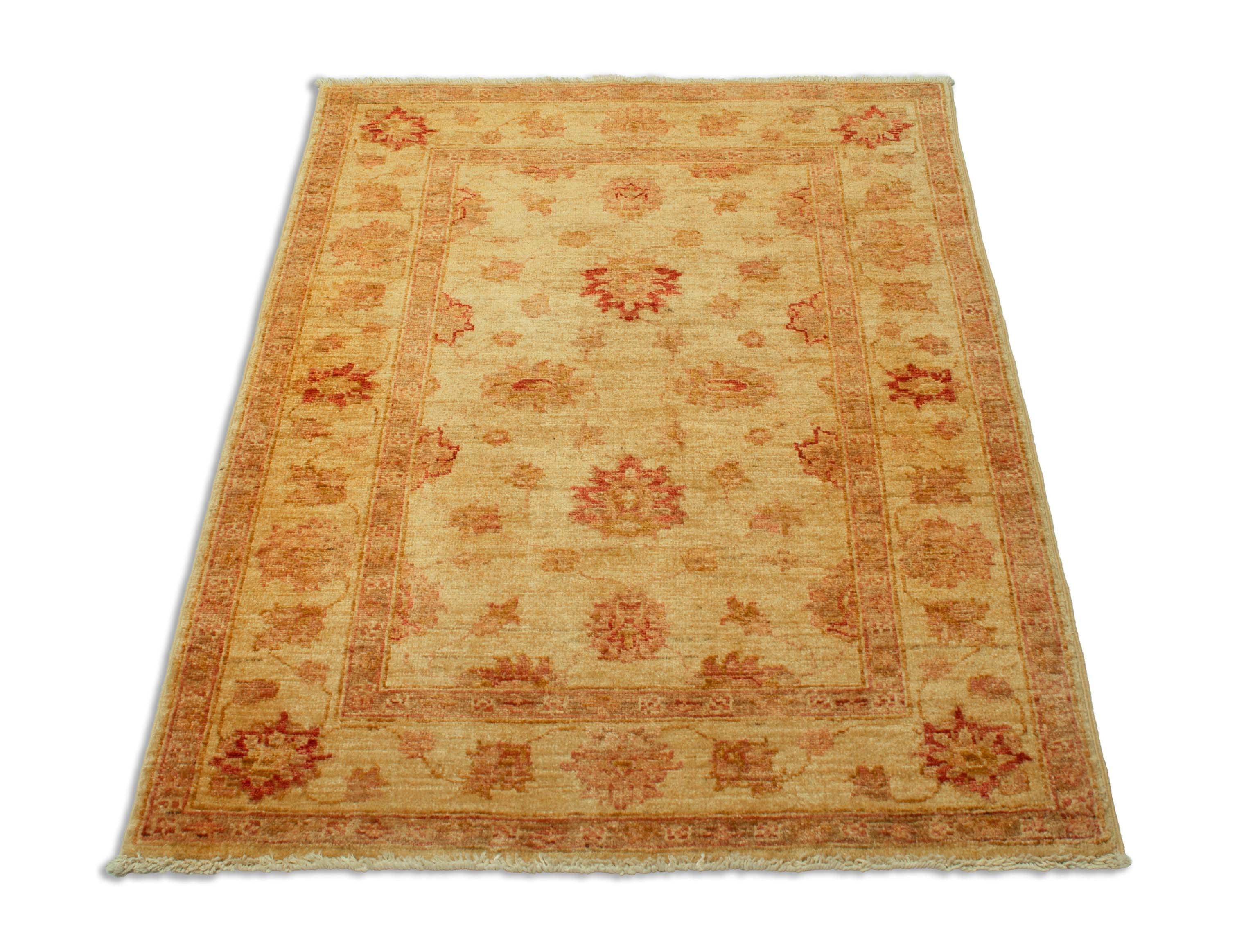 Eine Fotoaufnahme eines Farahan Teppichs.