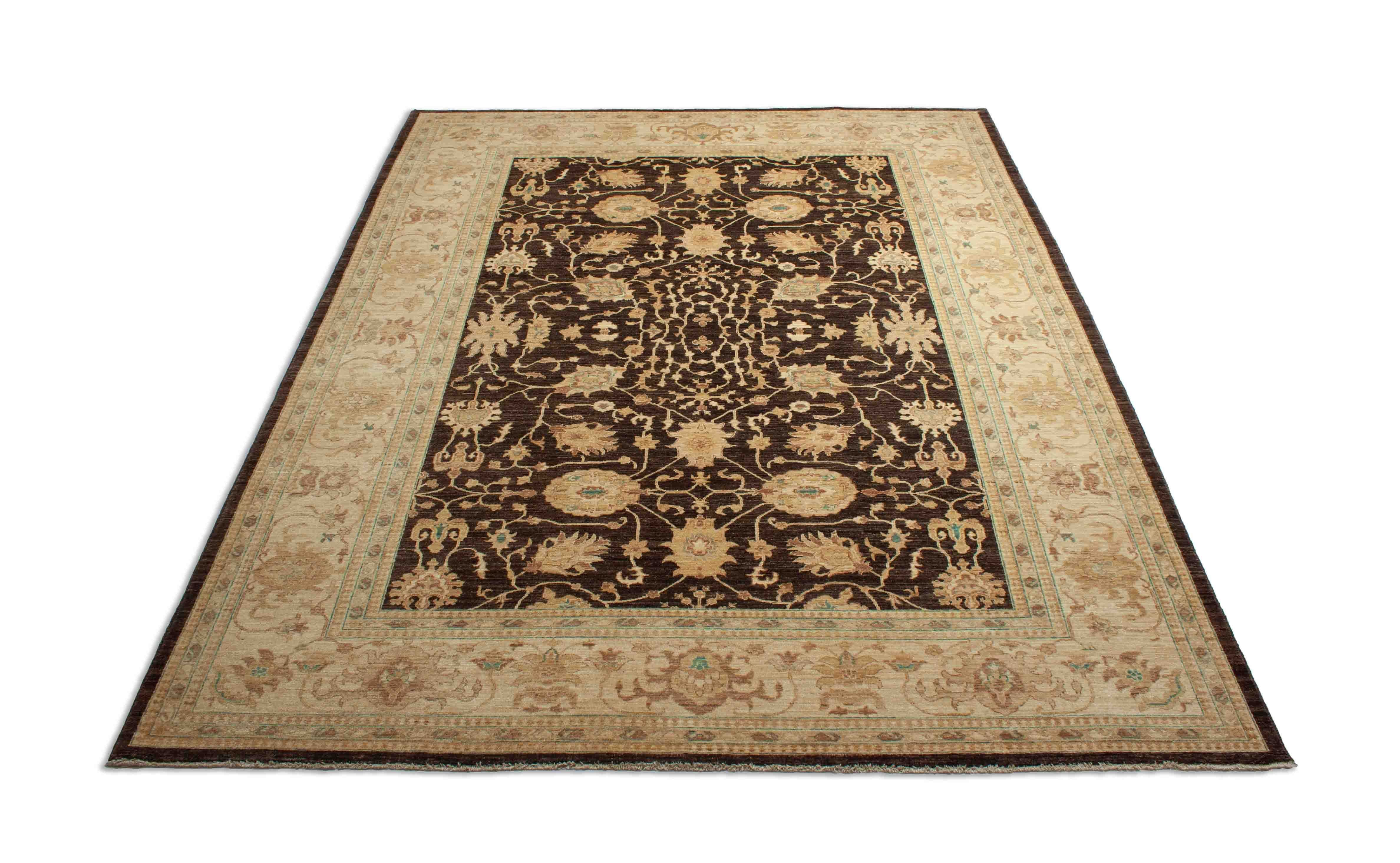 Eine Fotoaufnahme eines Mahal Teppichs.