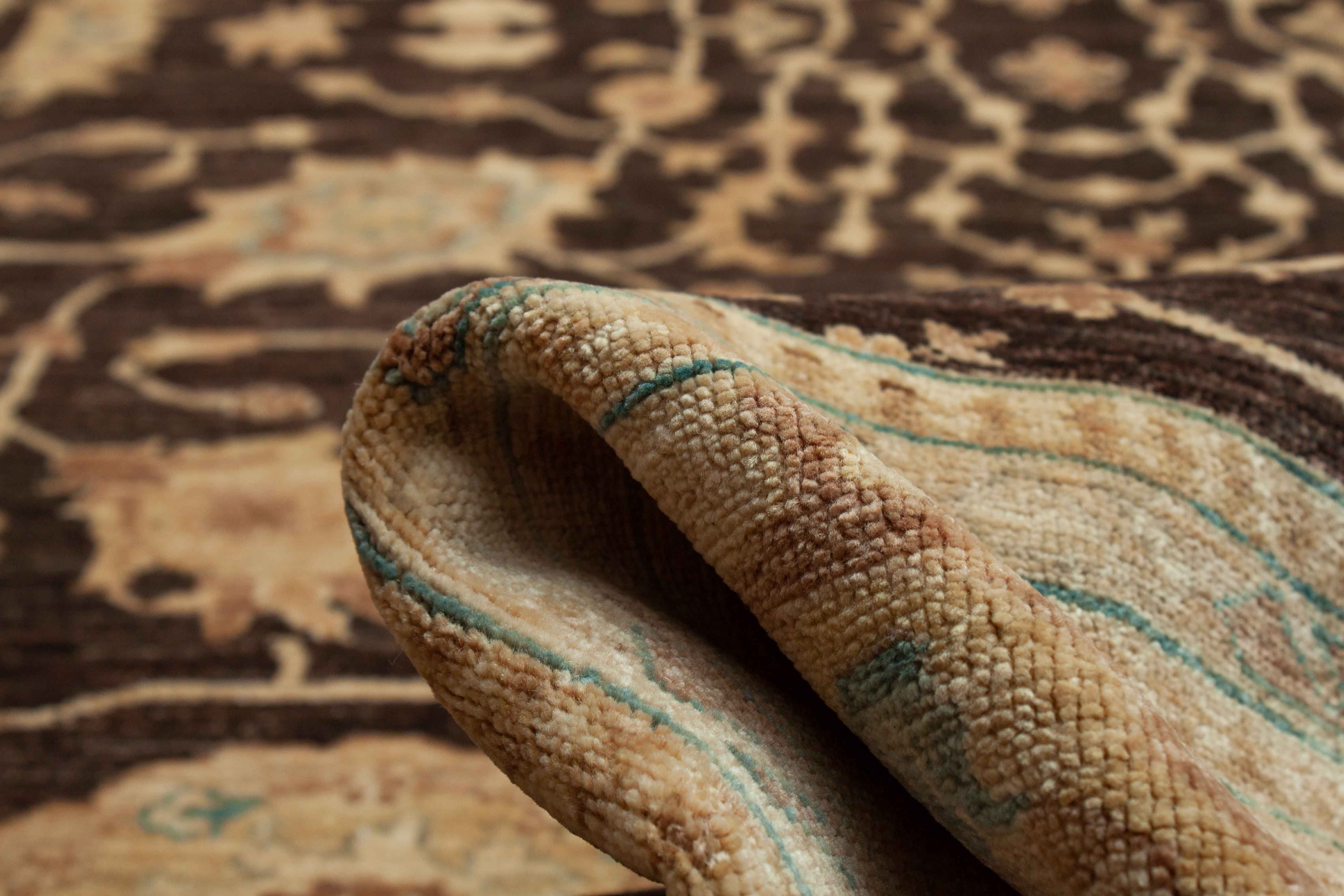 Eine Fotoaufnahme eines Mahal Teppichs.