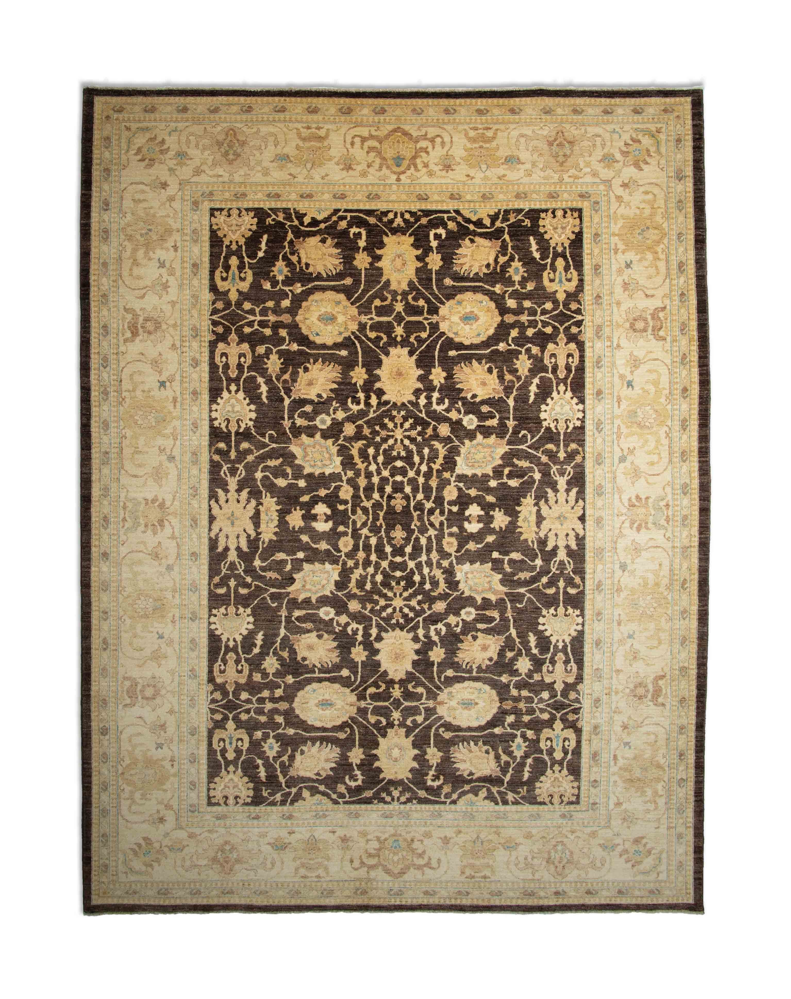 Eine Fotoaufnahme eines Mahal Teppichs.