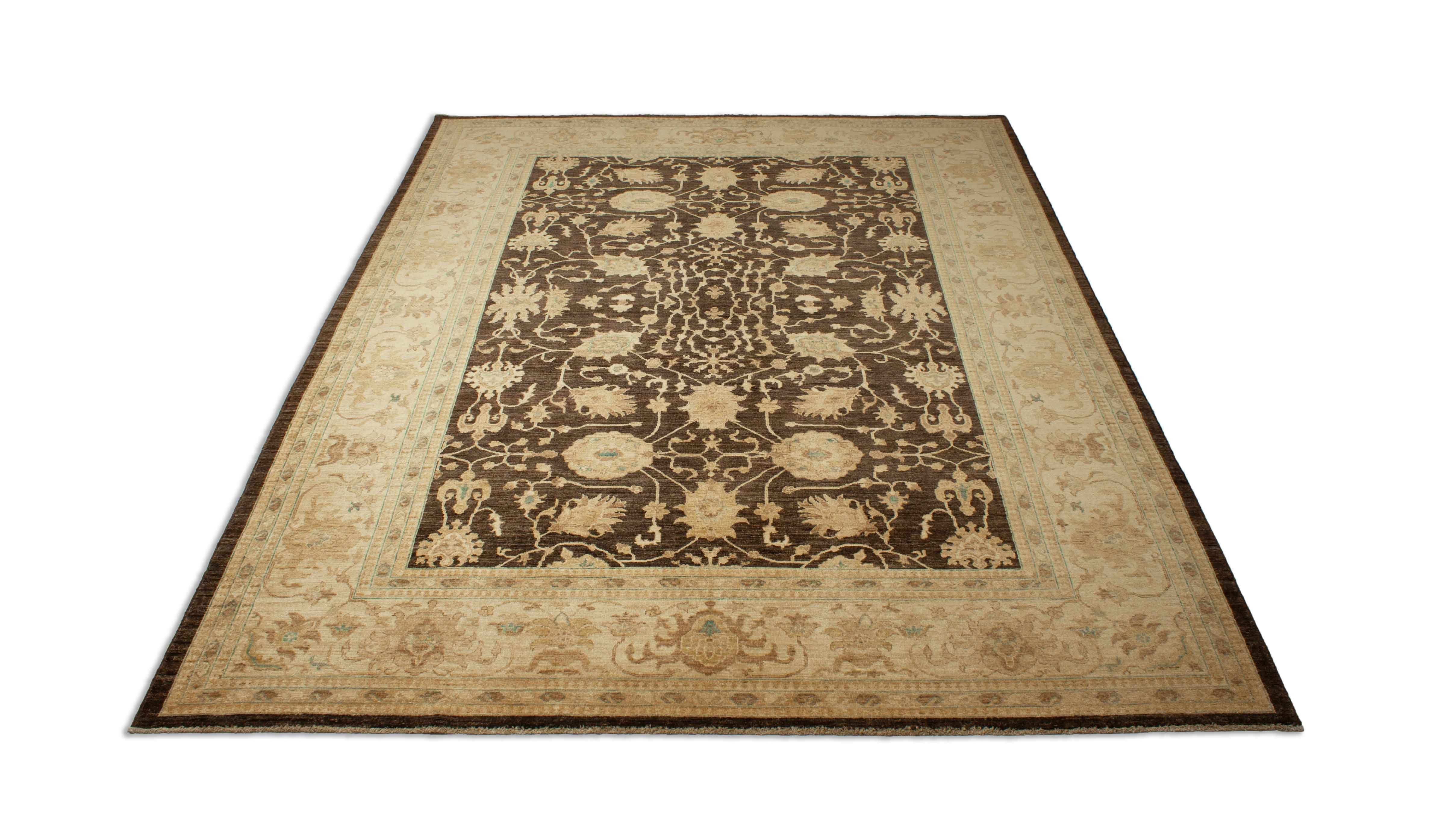 Eine Fotoaufnahme eines Mahal Teppichs.