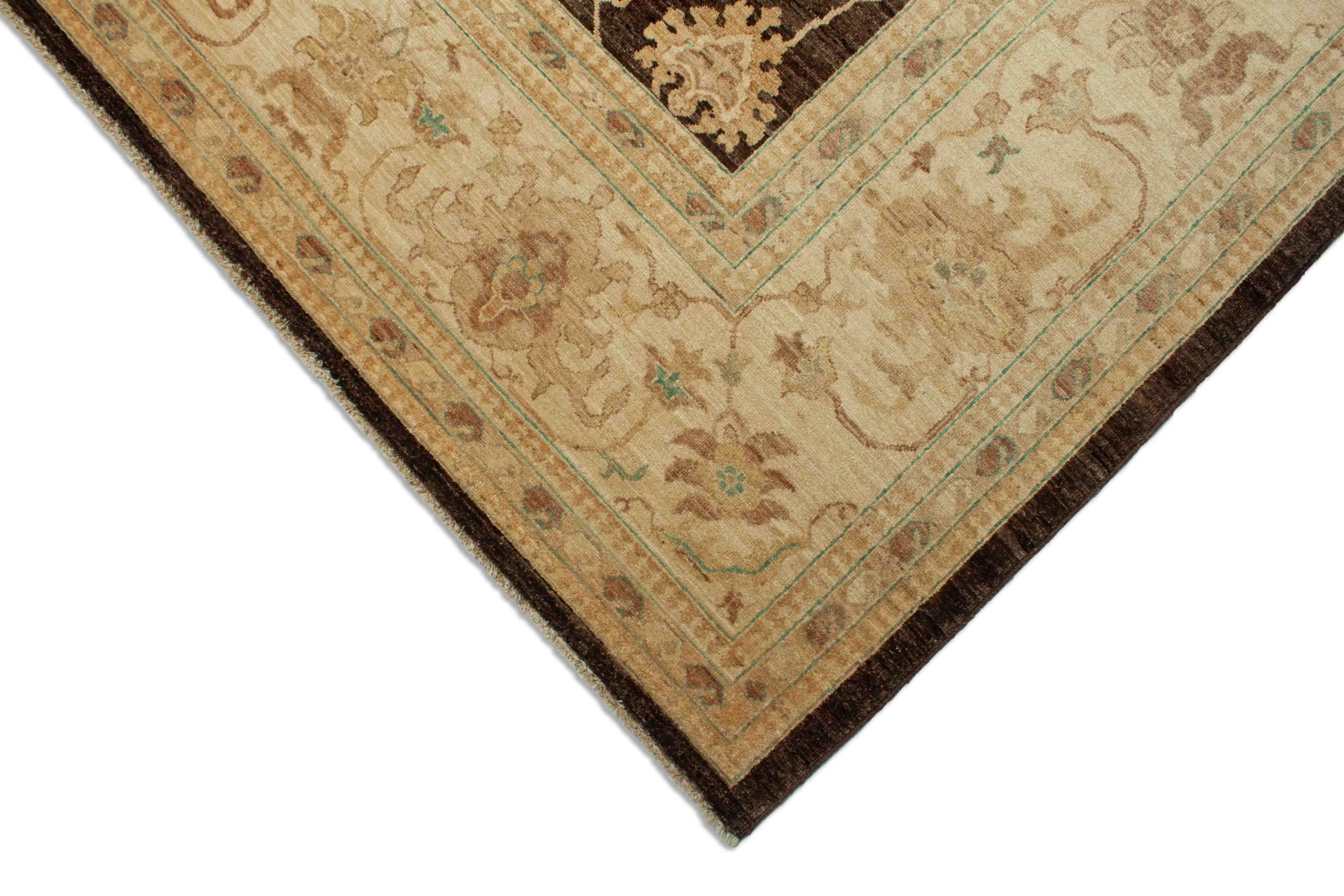 Eine Fotoaufnahme eines Mahal Teppichs.