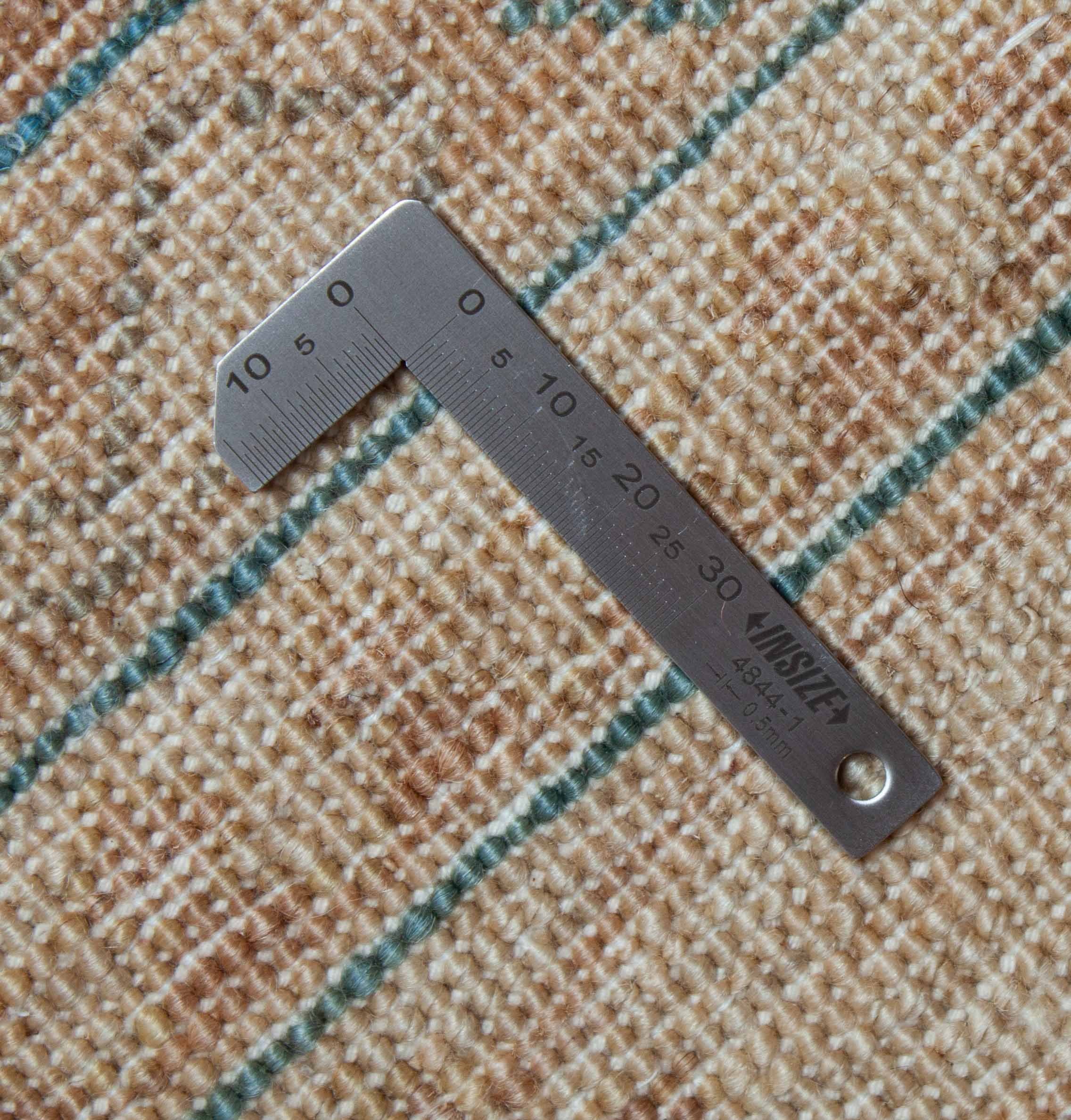 Eine Fotoaufnahme eines Mahal Teppichs.