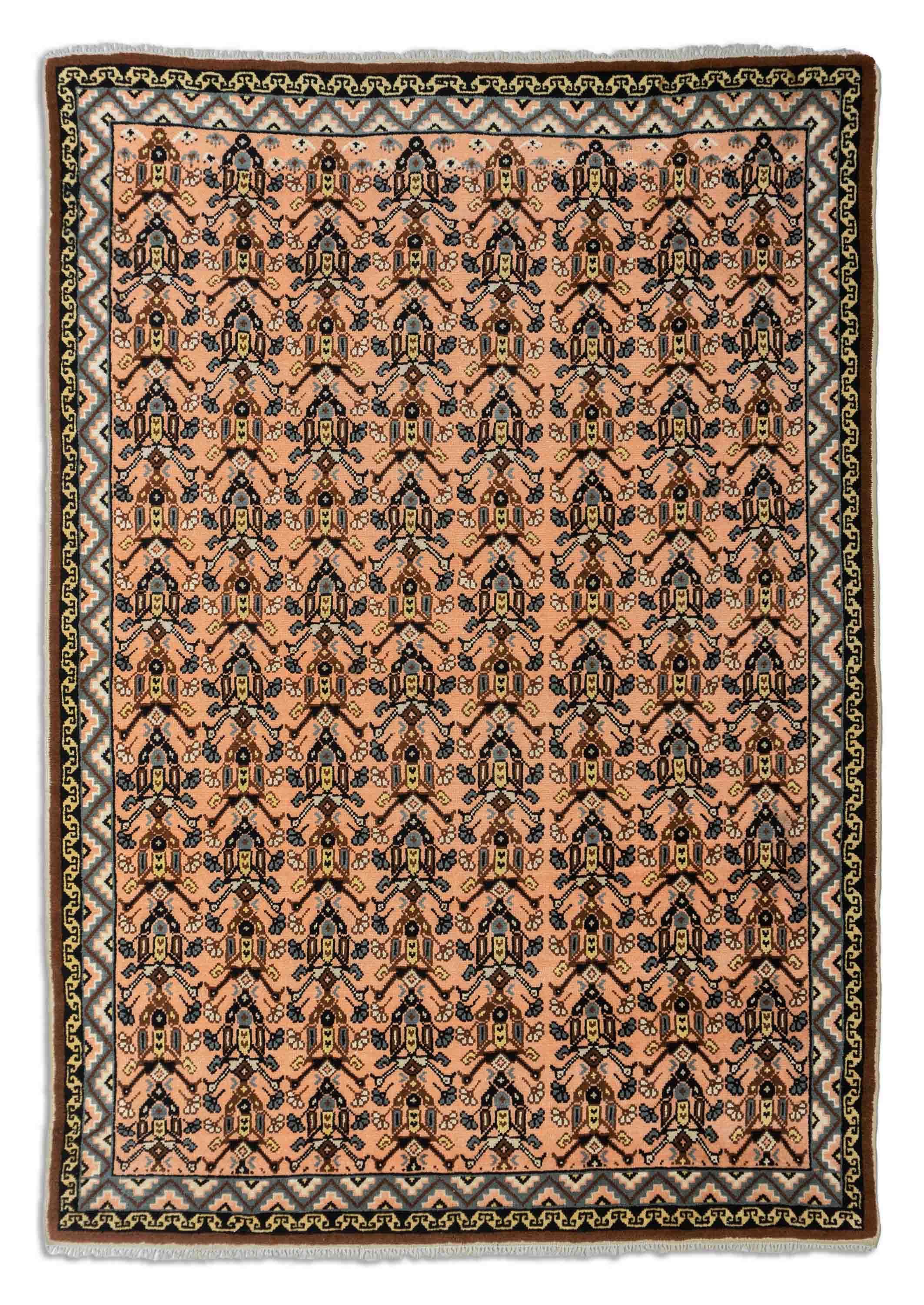 Eine Fotoaufnahme eines Marokkanischer Orientteppich Teppichs.