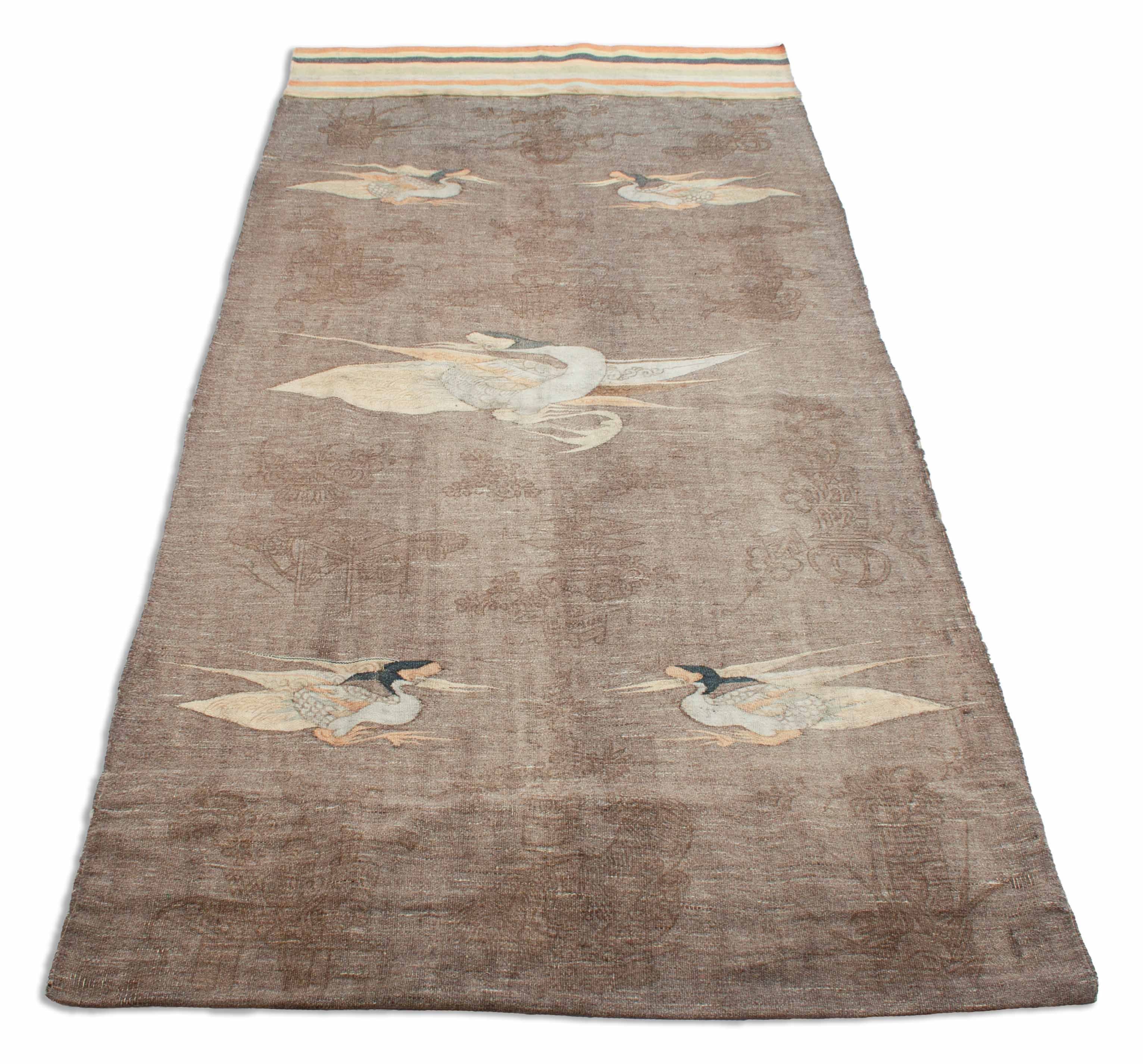 Eine Fotoaufnahme eines Japanischer Kelim Teppichs.