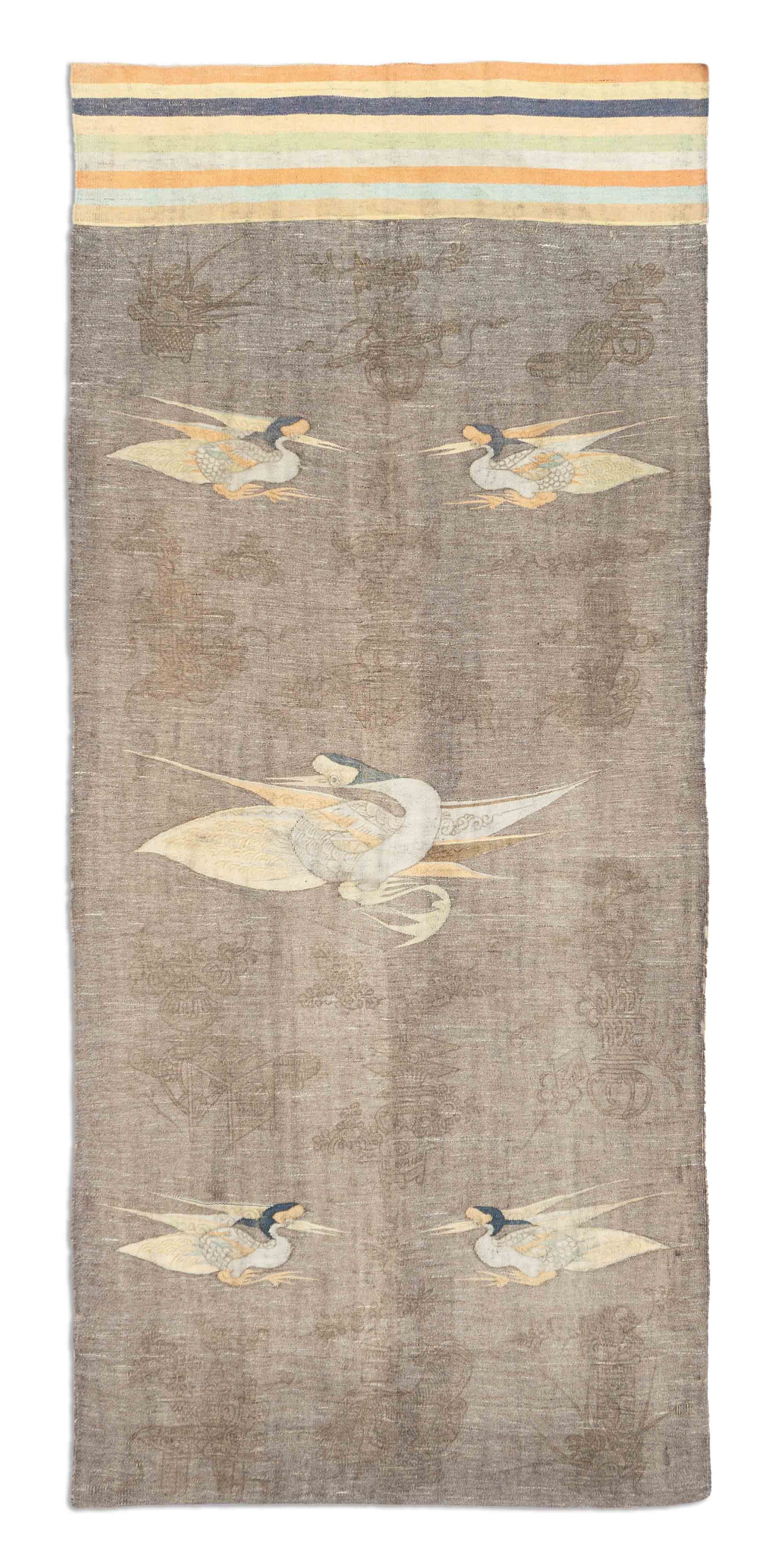 Eine Fotoaufnahme eines Japanischer Kelim Teppichs.