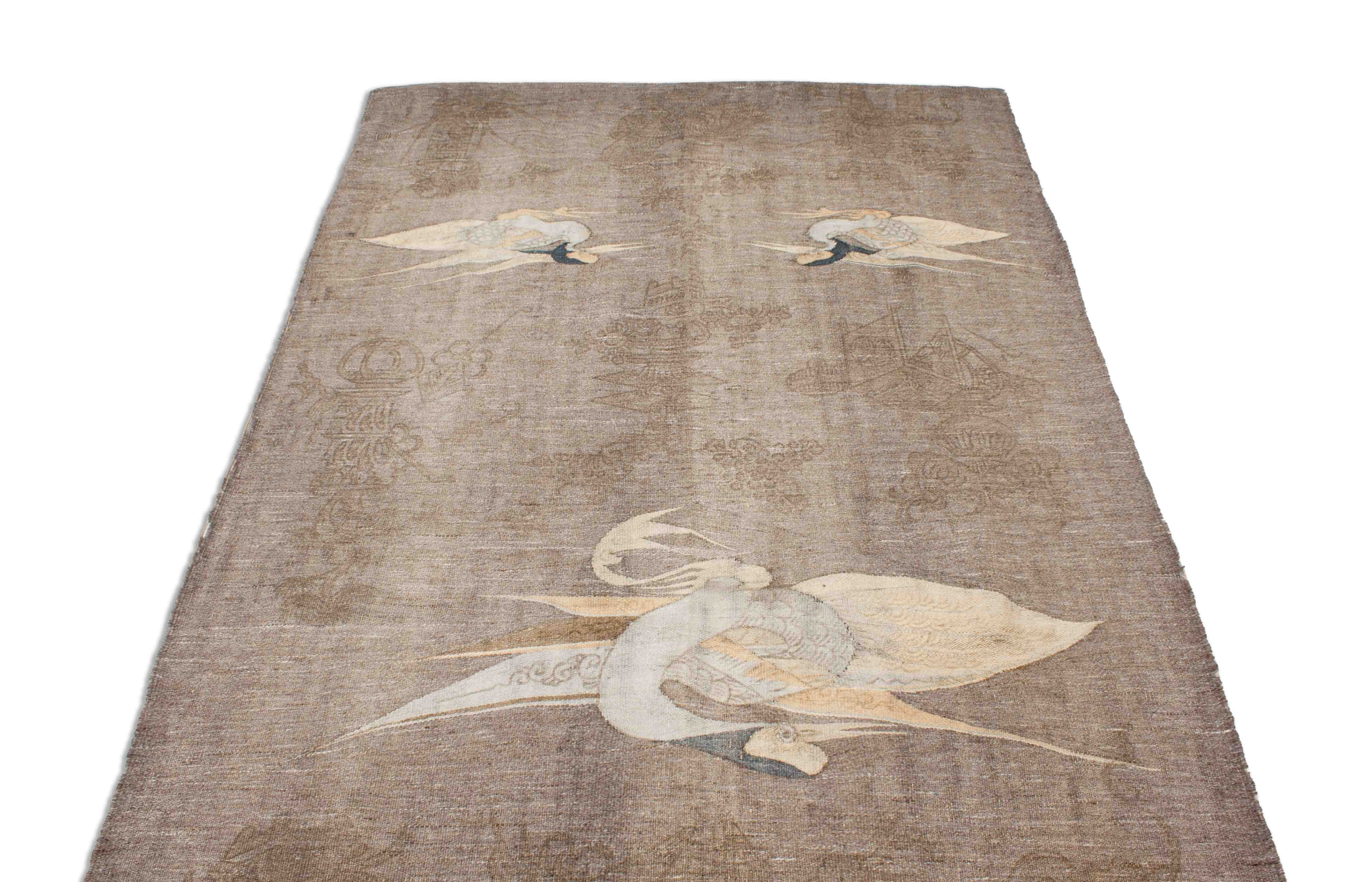 Eine Fotoaufnahme eines Japanischer Kelim Teppichs.