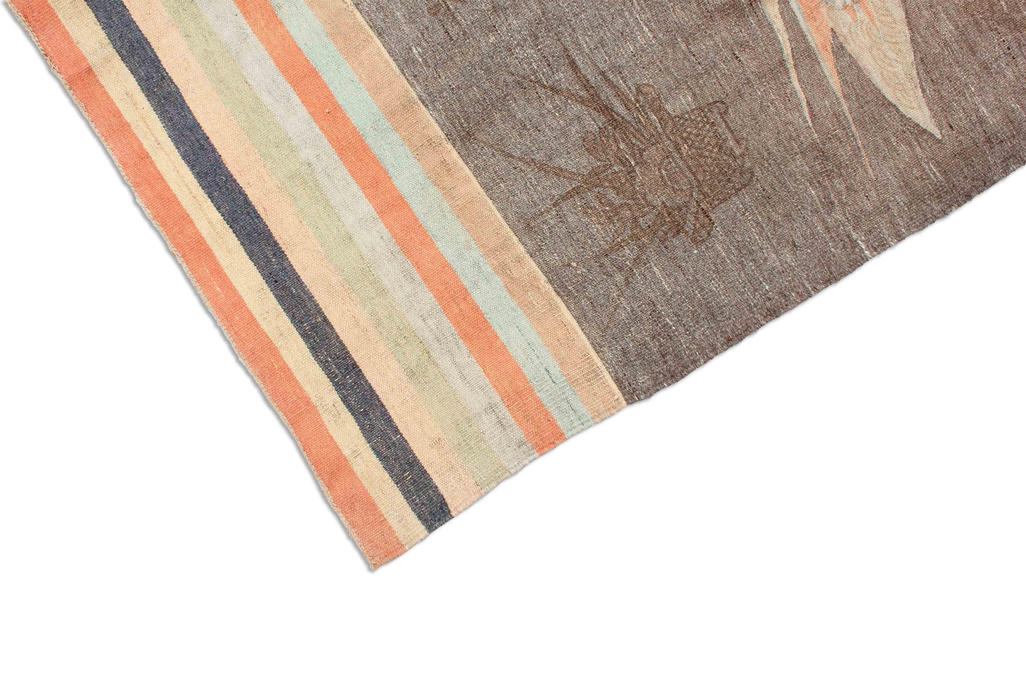 Eine Fotoaufnahme eines Japanischer Kelim Teppichs.