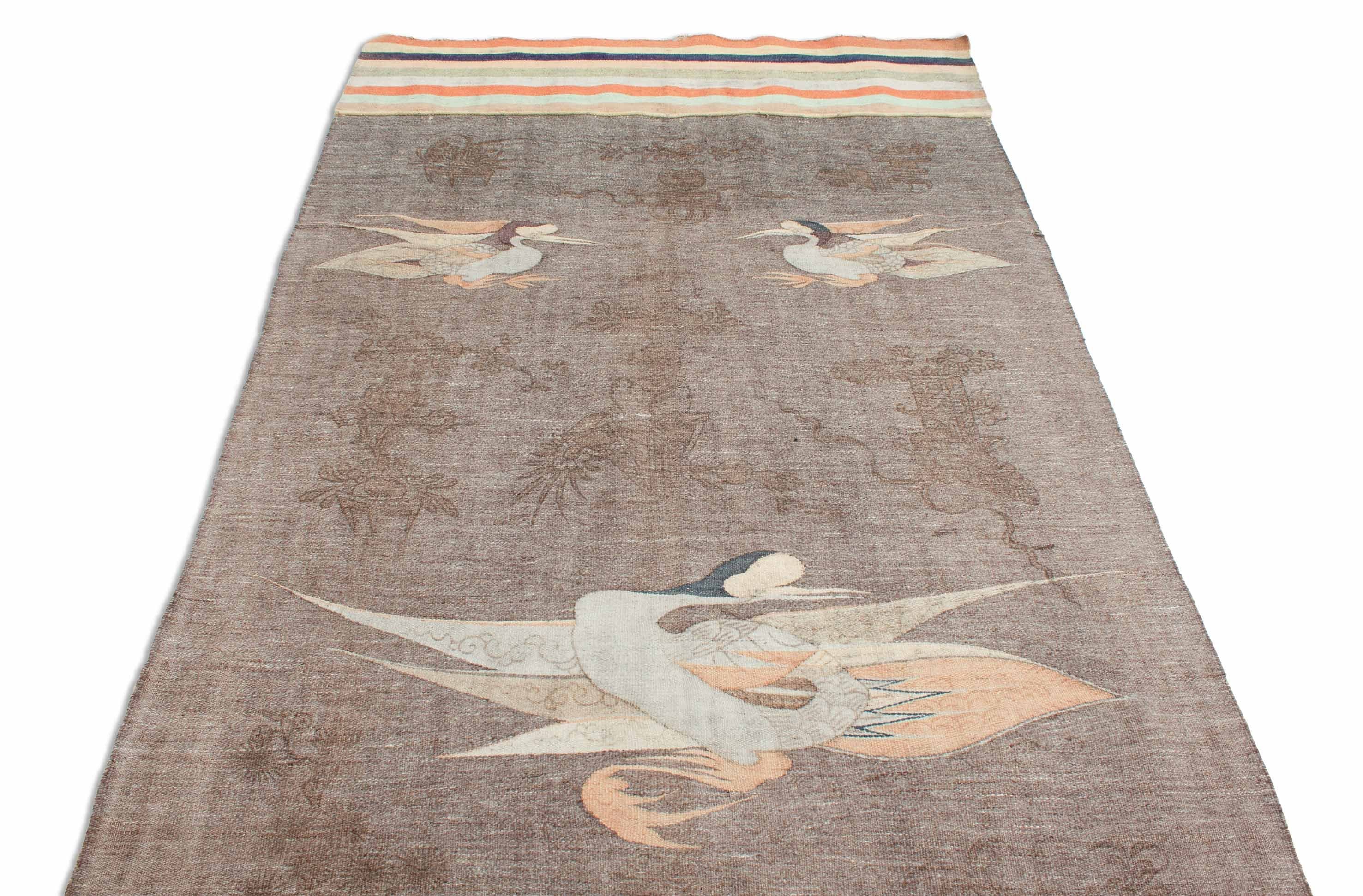 Eine Fotoaufnahme eines Japanischer Kelim Teppichs.