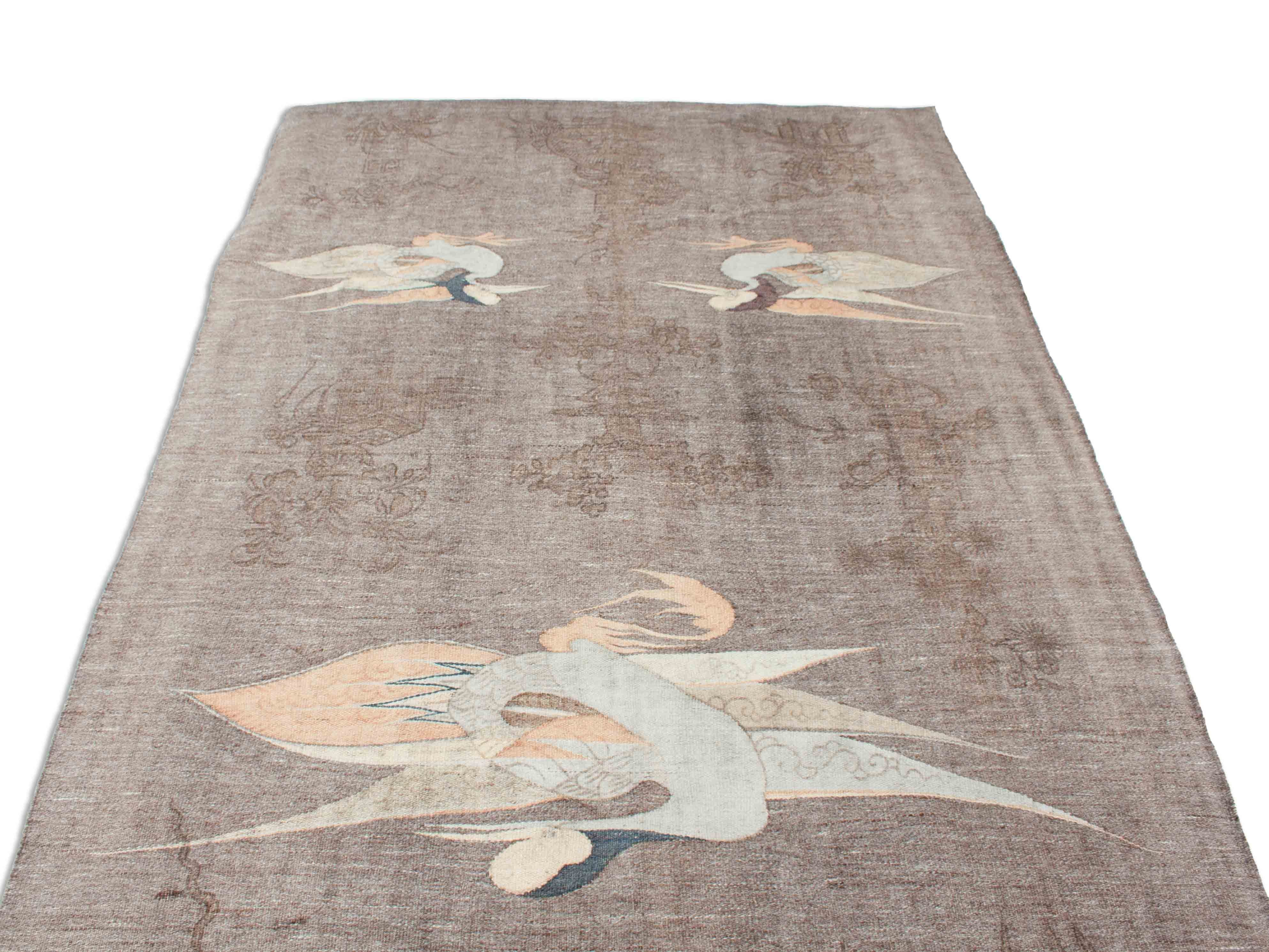 Eine Fotoaufnahme eines Japanischer Kelim Teppichs.