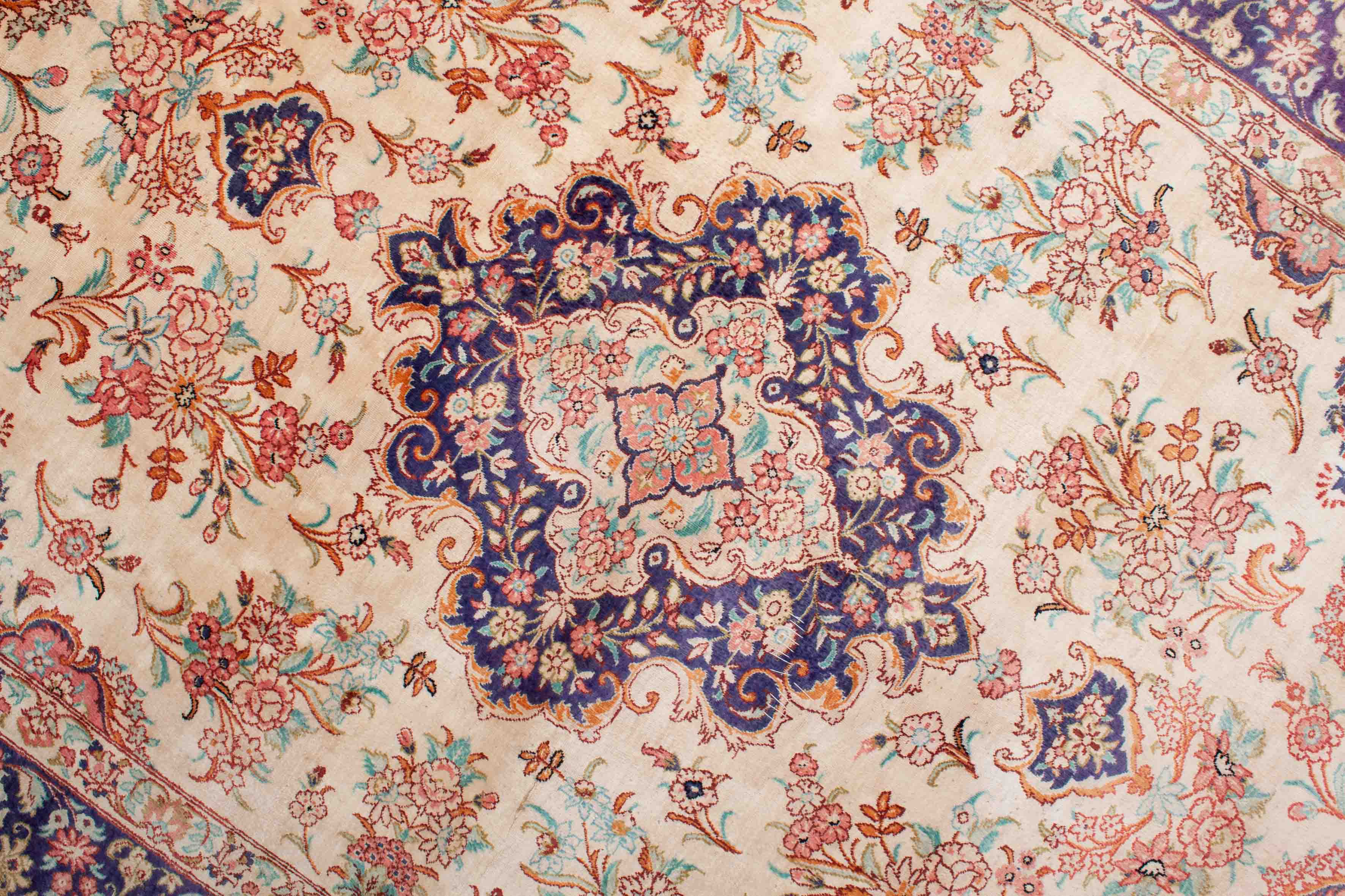 Ghom aus reiner Seide | 150 cm x 100 cm | Nr. 16371