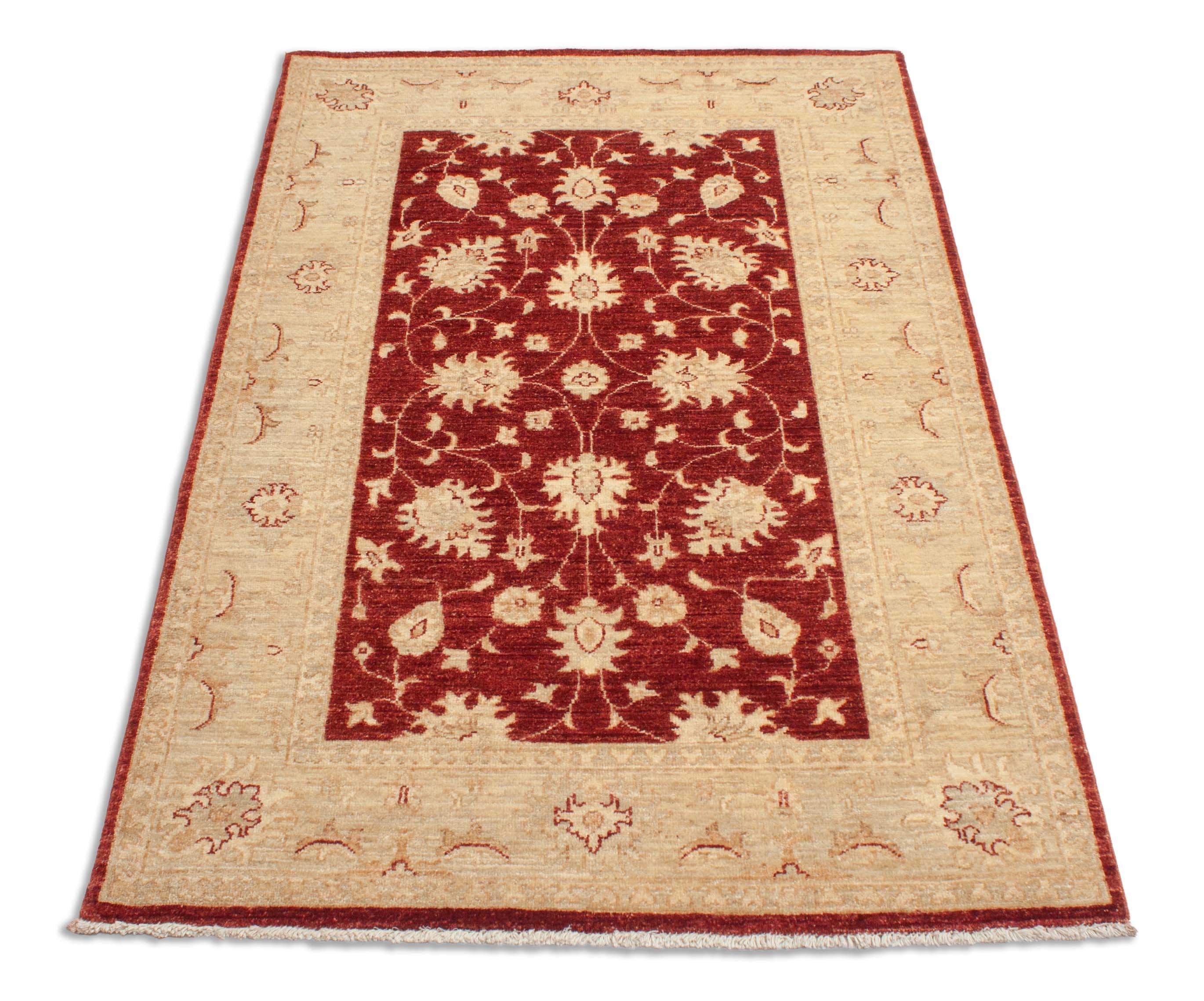 Eine Fotoaufnahme eines Farahan Teppichs.