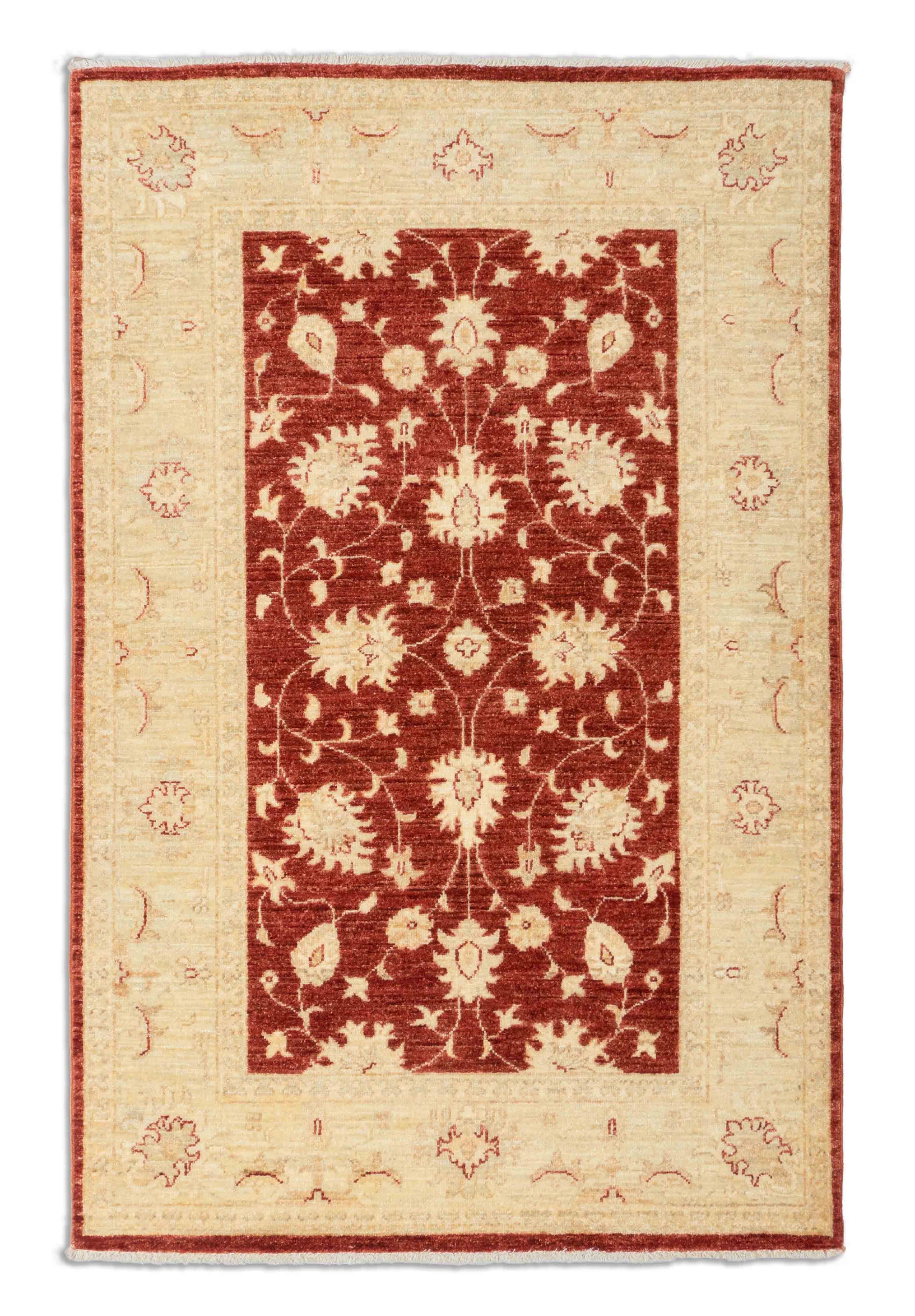 Eine Fotoaufnahme eines Farahan Teppichs.