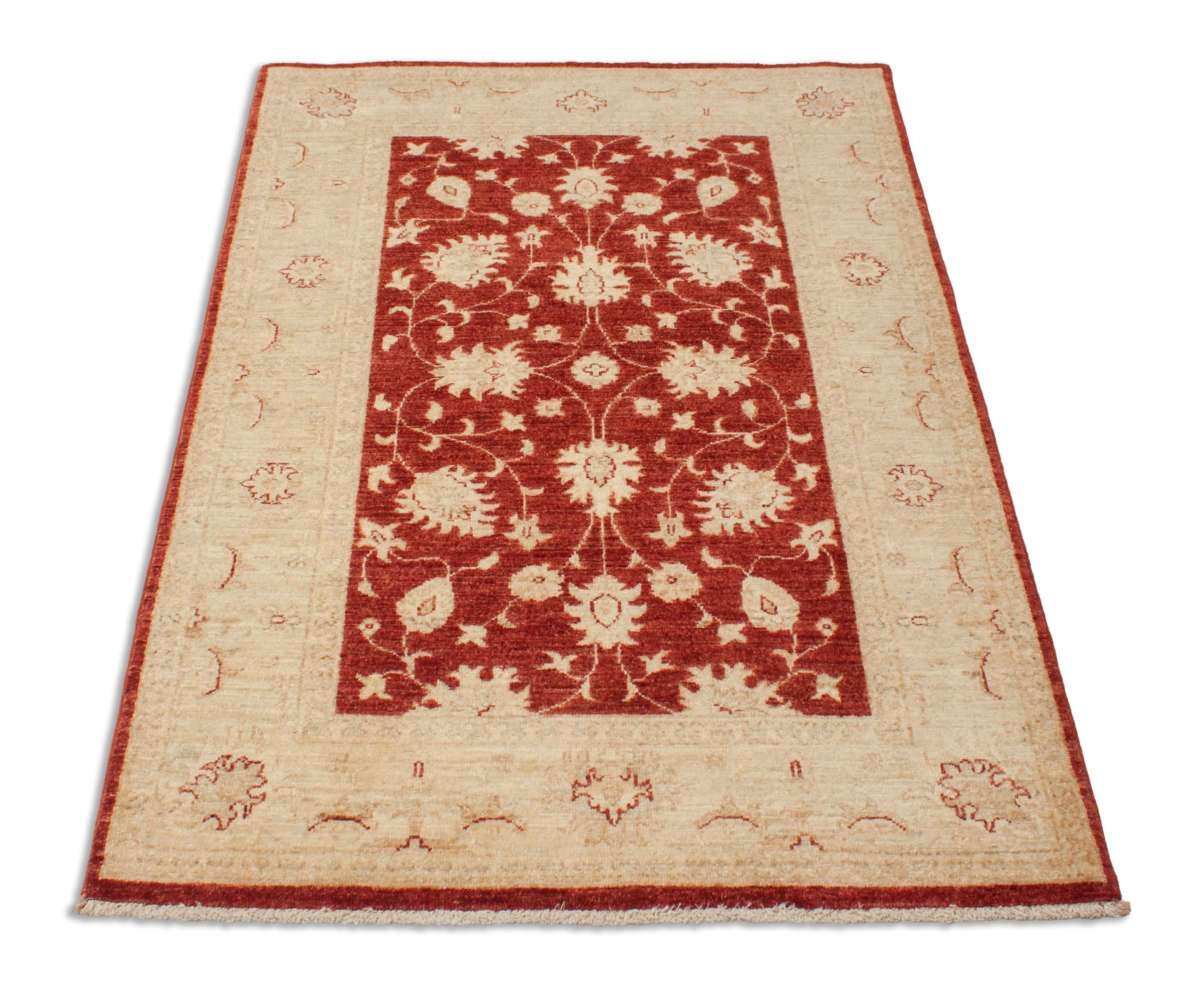 Eine Fotoaufnahme eines Farahan Teppichs.