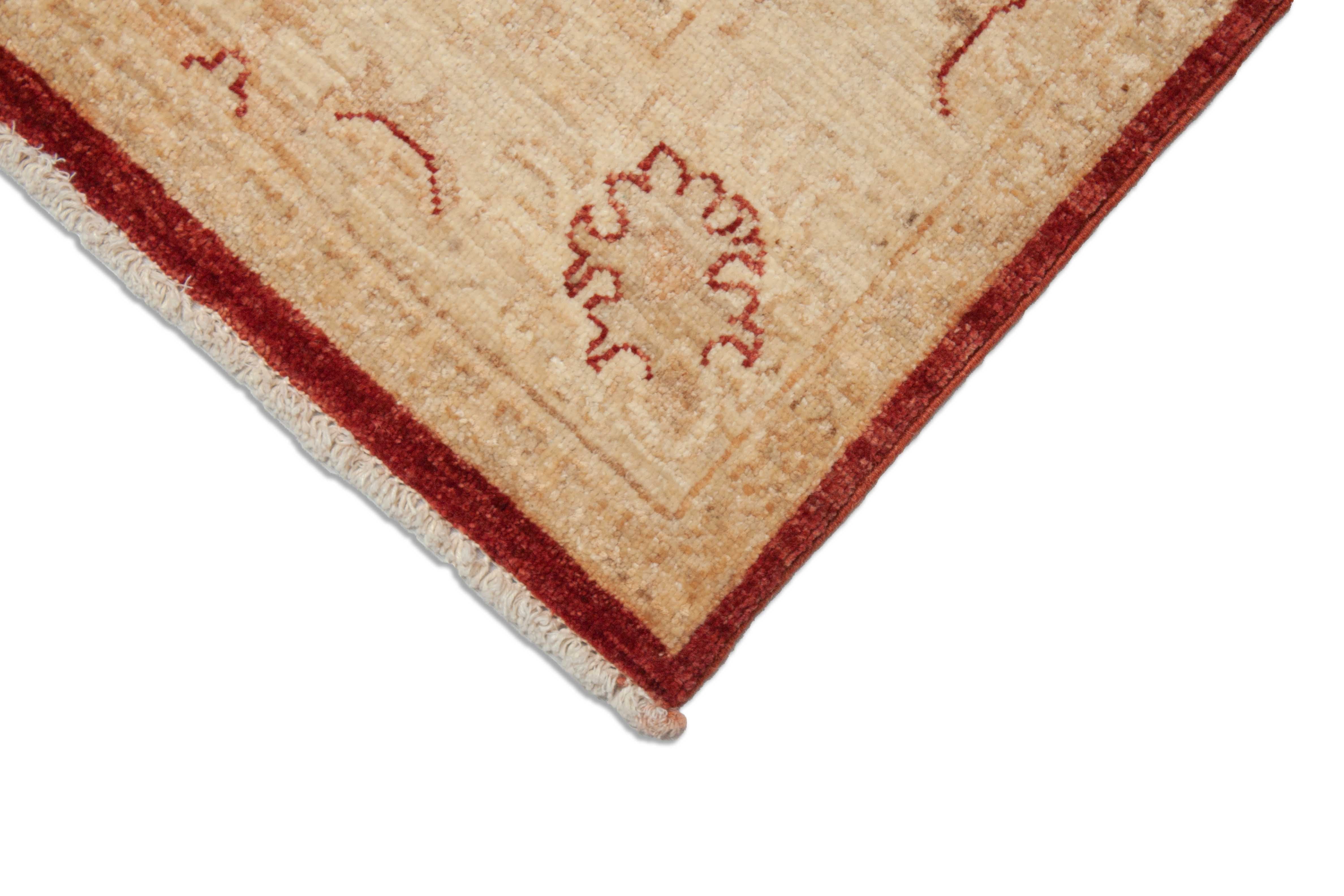 Eine Fotoaufnahme eines Farahan Teppichs.