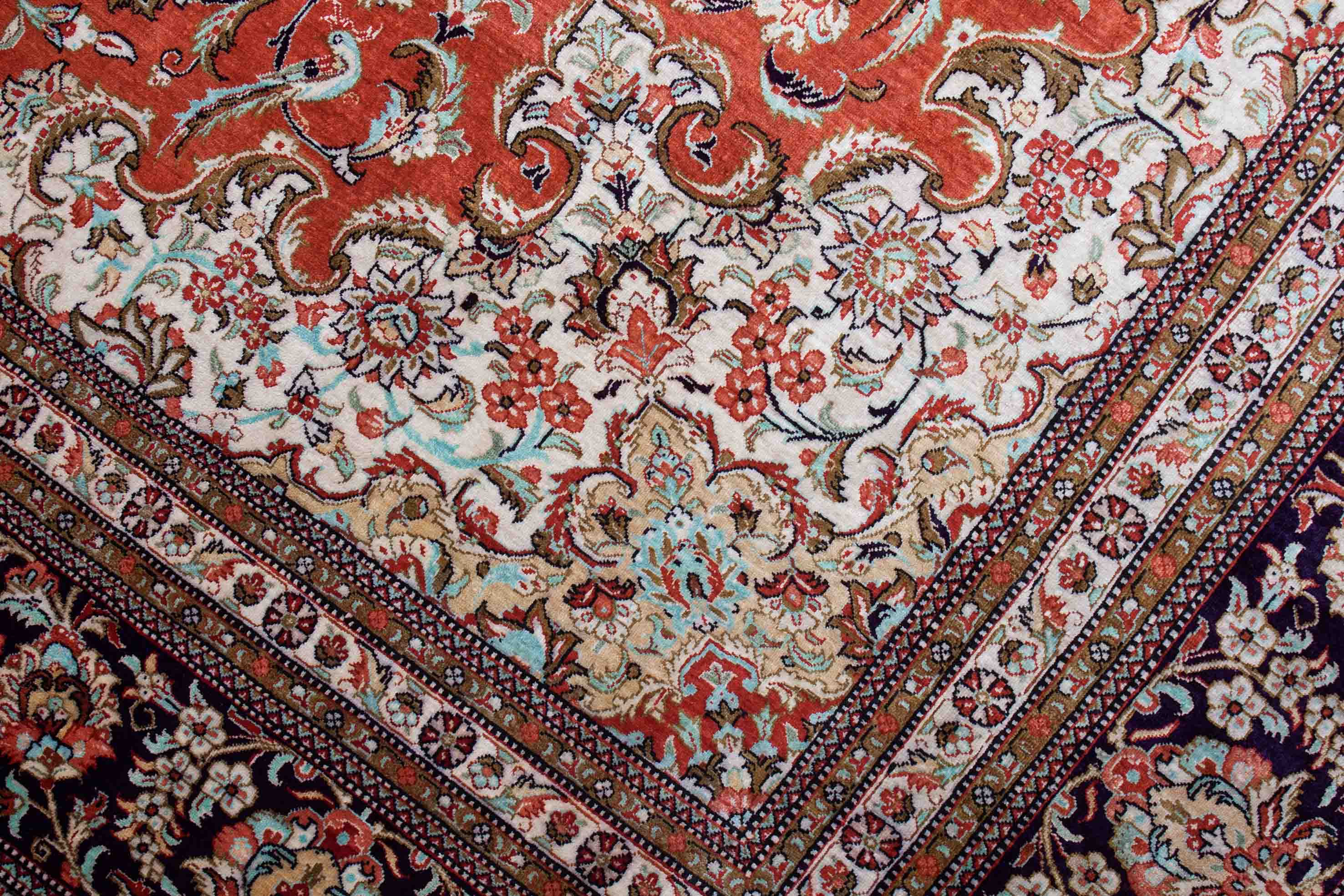 Ghom aus reiner Seide | 293 cm x 196 cm | Nr. 17099