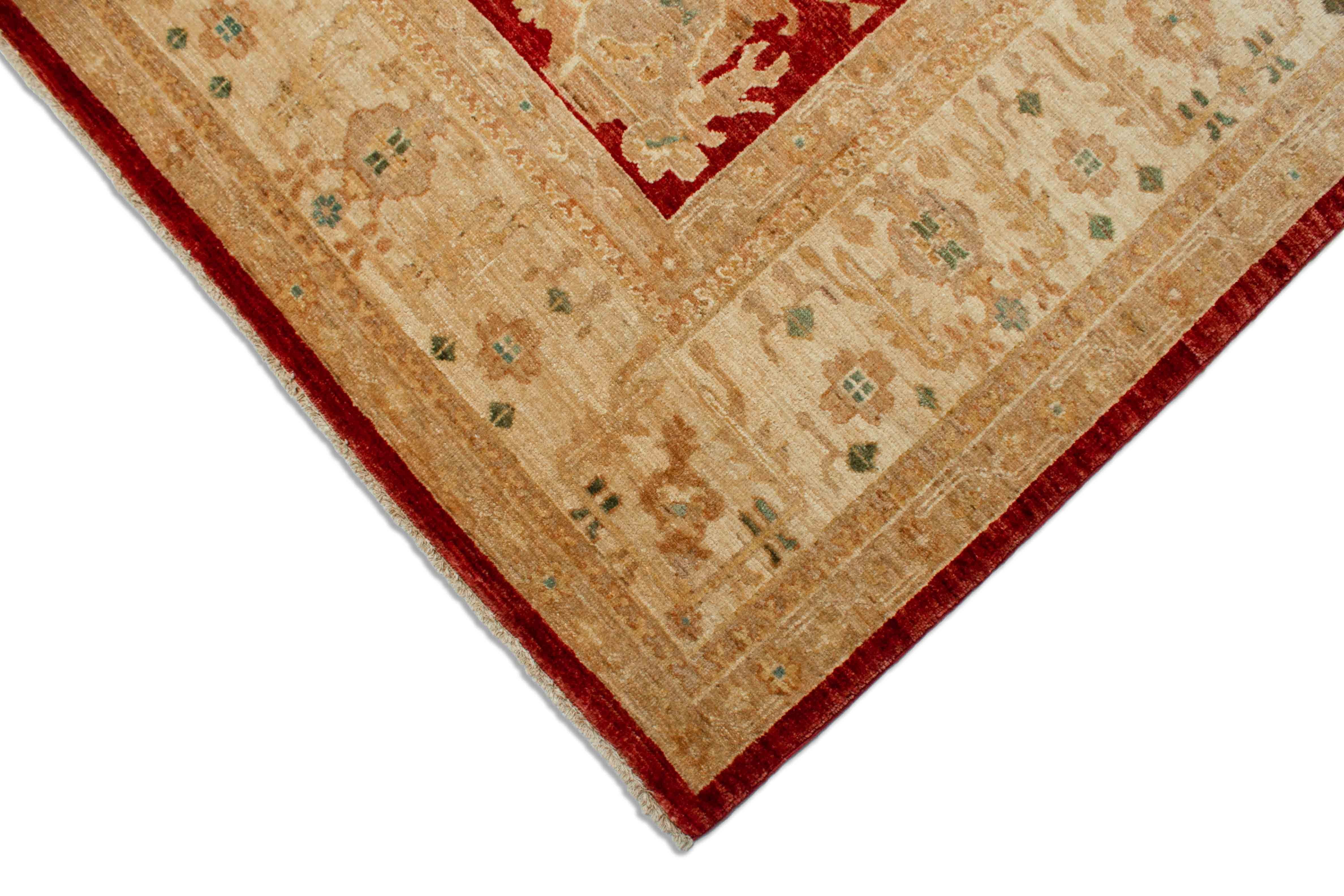 Eine Fotoaufnahme eines Farahan Teppichs.