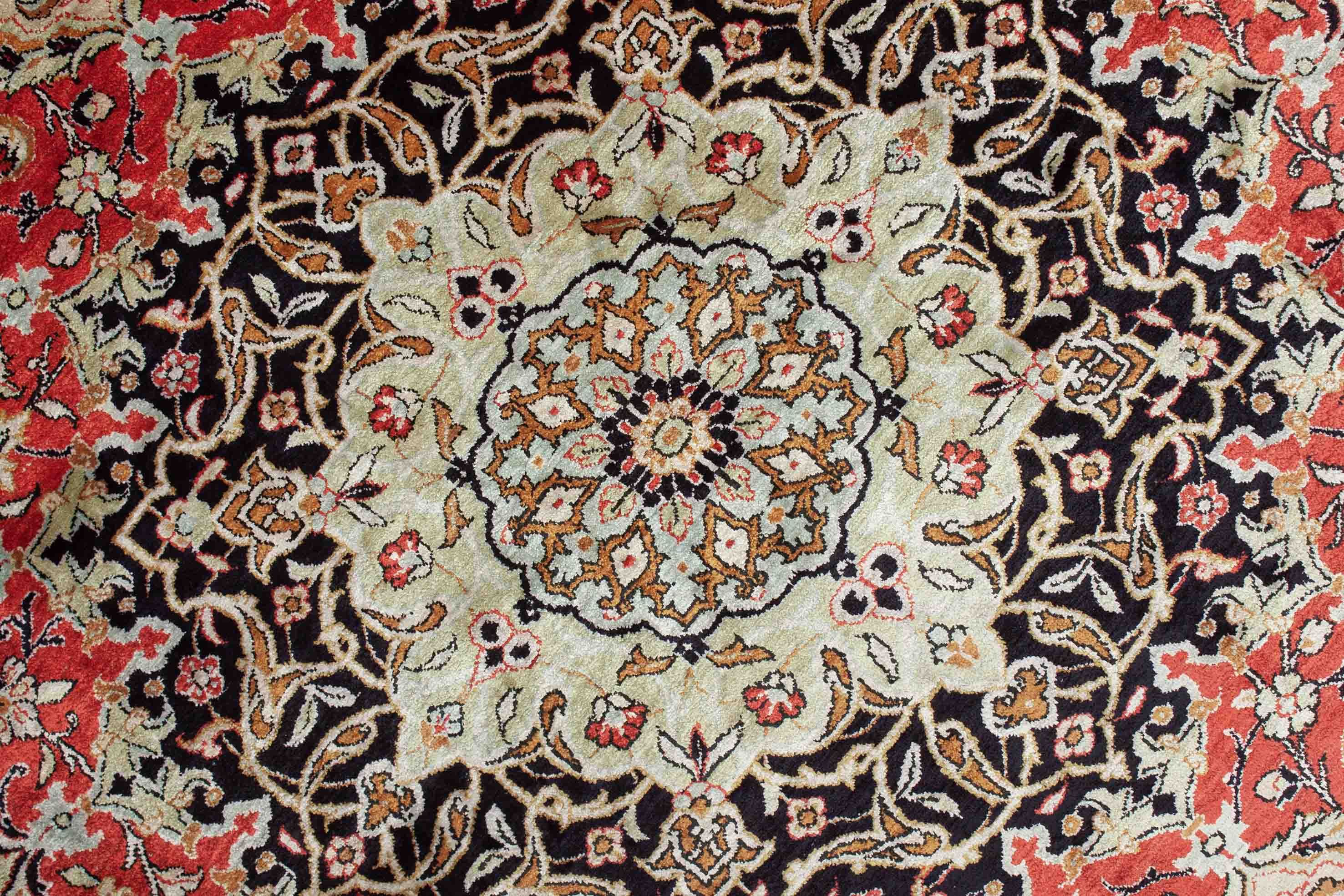 Bild vom Alter Ghom aus reiner Seide Teppich - 2