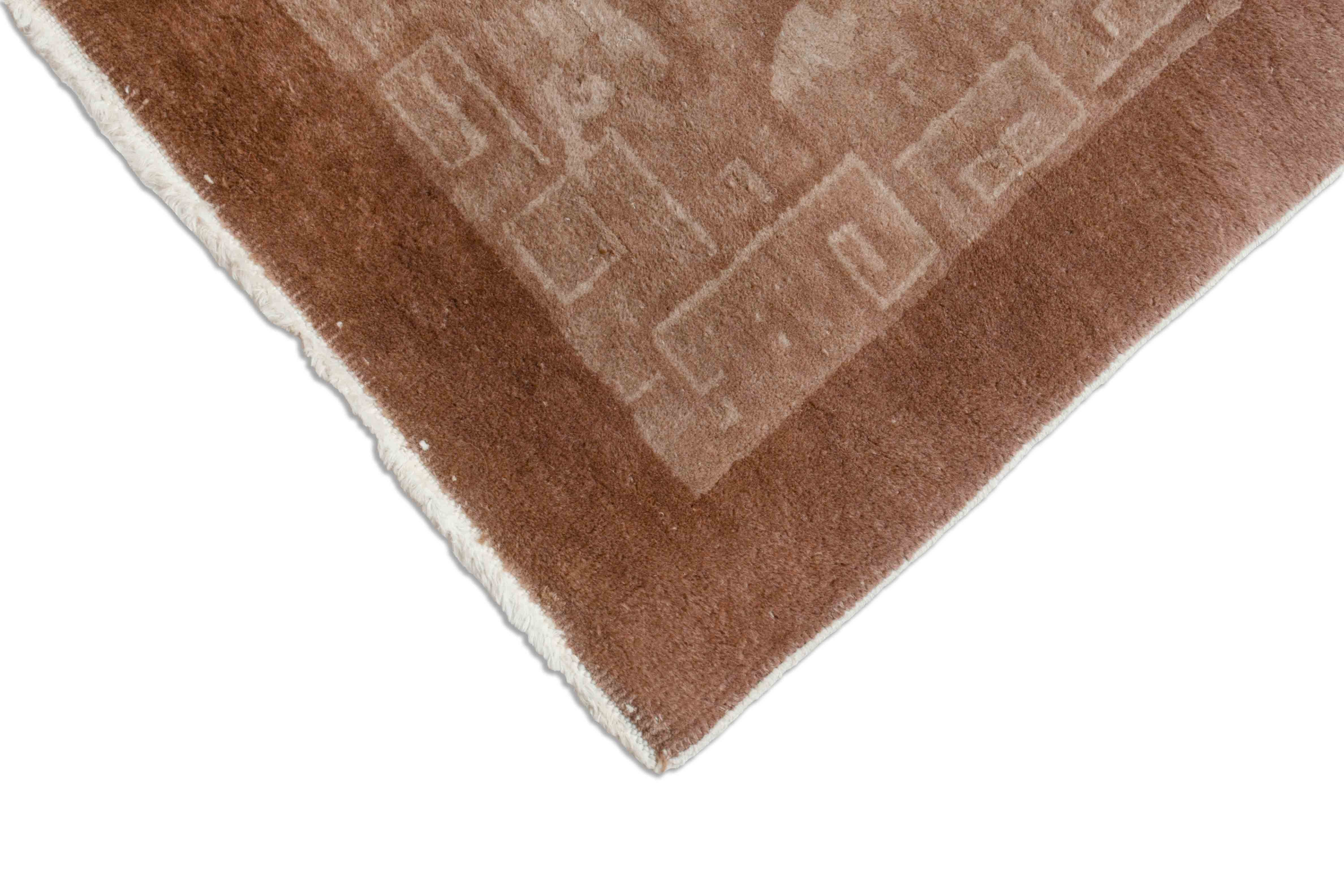 Eine Fotoaufnahme eines US Import China Teppich Teppichs.