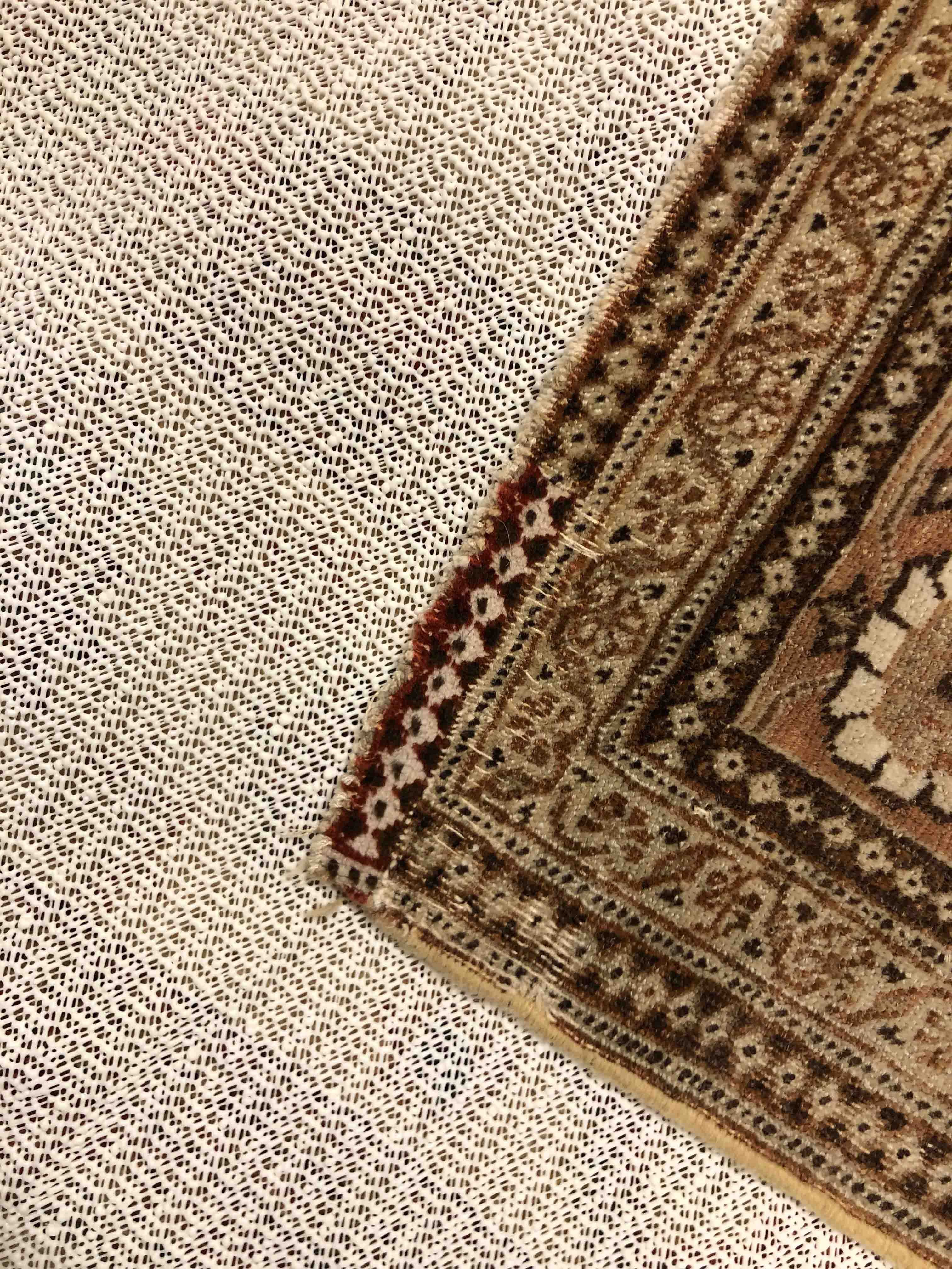 Eine Fotoaufnahme eines Täbriz Teppichs.