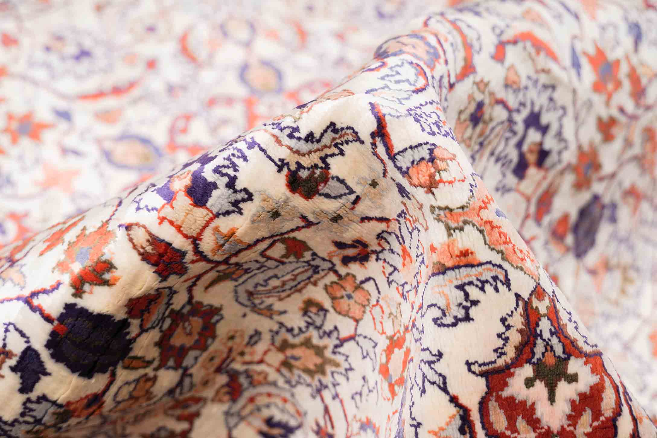 China Teppich aus reiner Seide | 94 cm x 62 cm | Nr. 17494