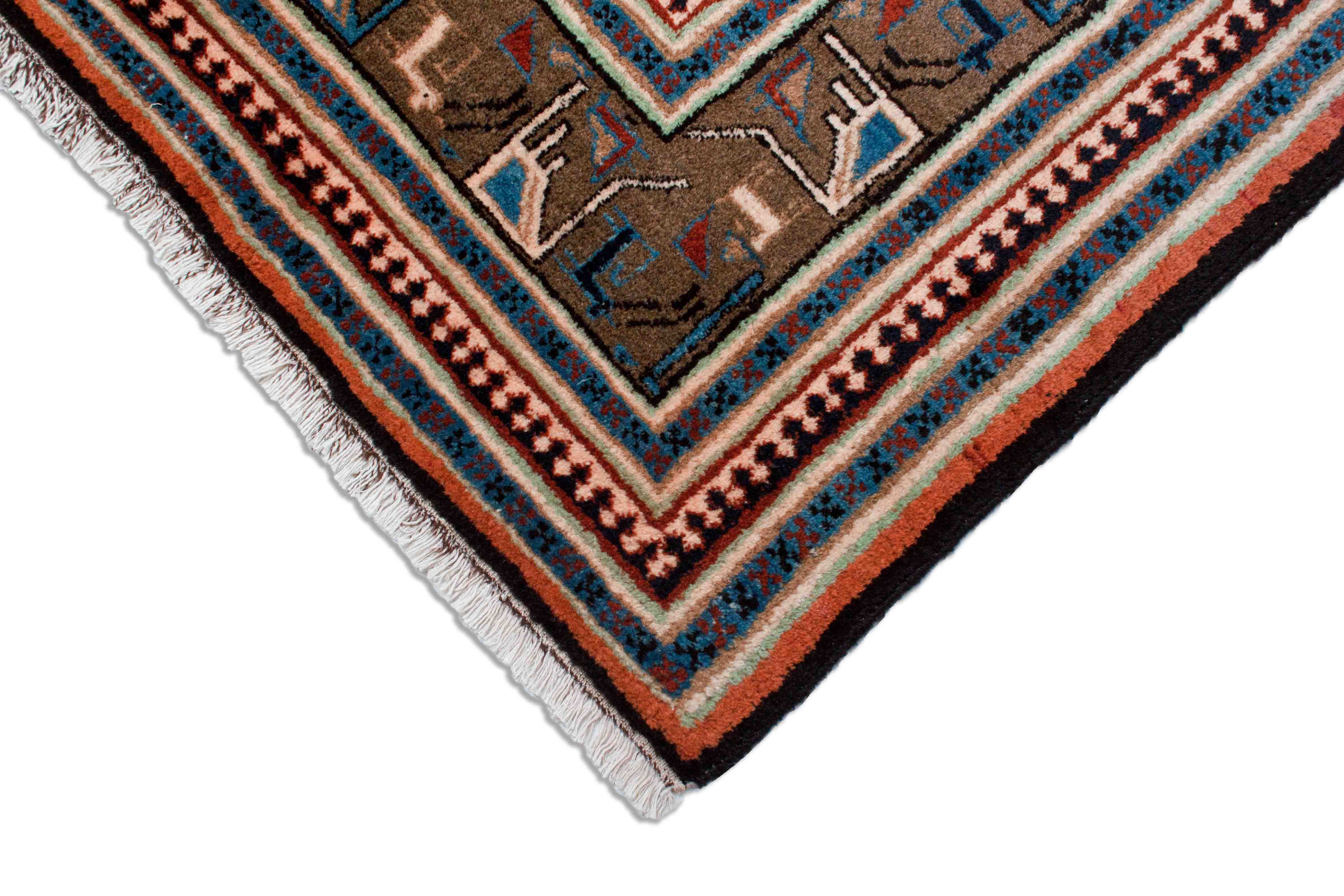 Eine Fotoaufnahme eines Gabbeh Teppichs.