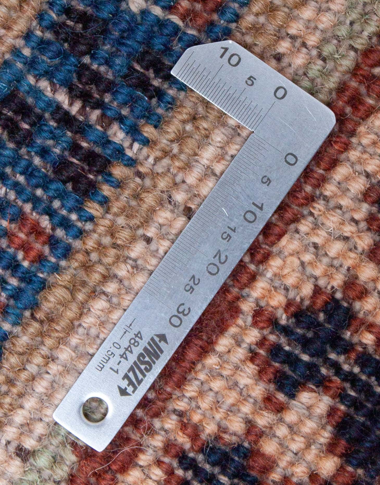 Eine Fotoaufnahme eines Gabbeh Teppichs.