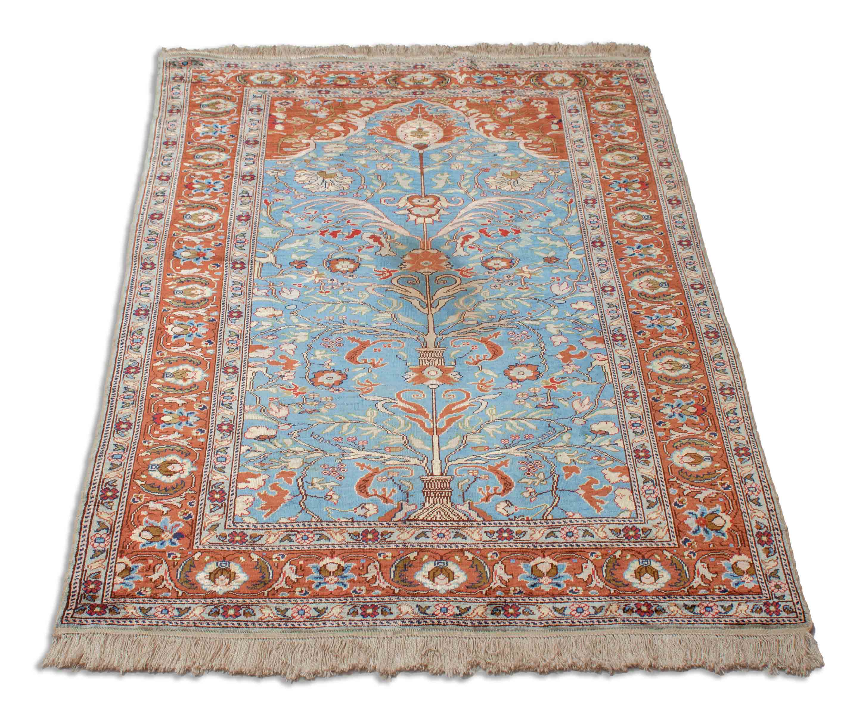 Eine Fotoaufnahme eines Kayseri Teppichs.