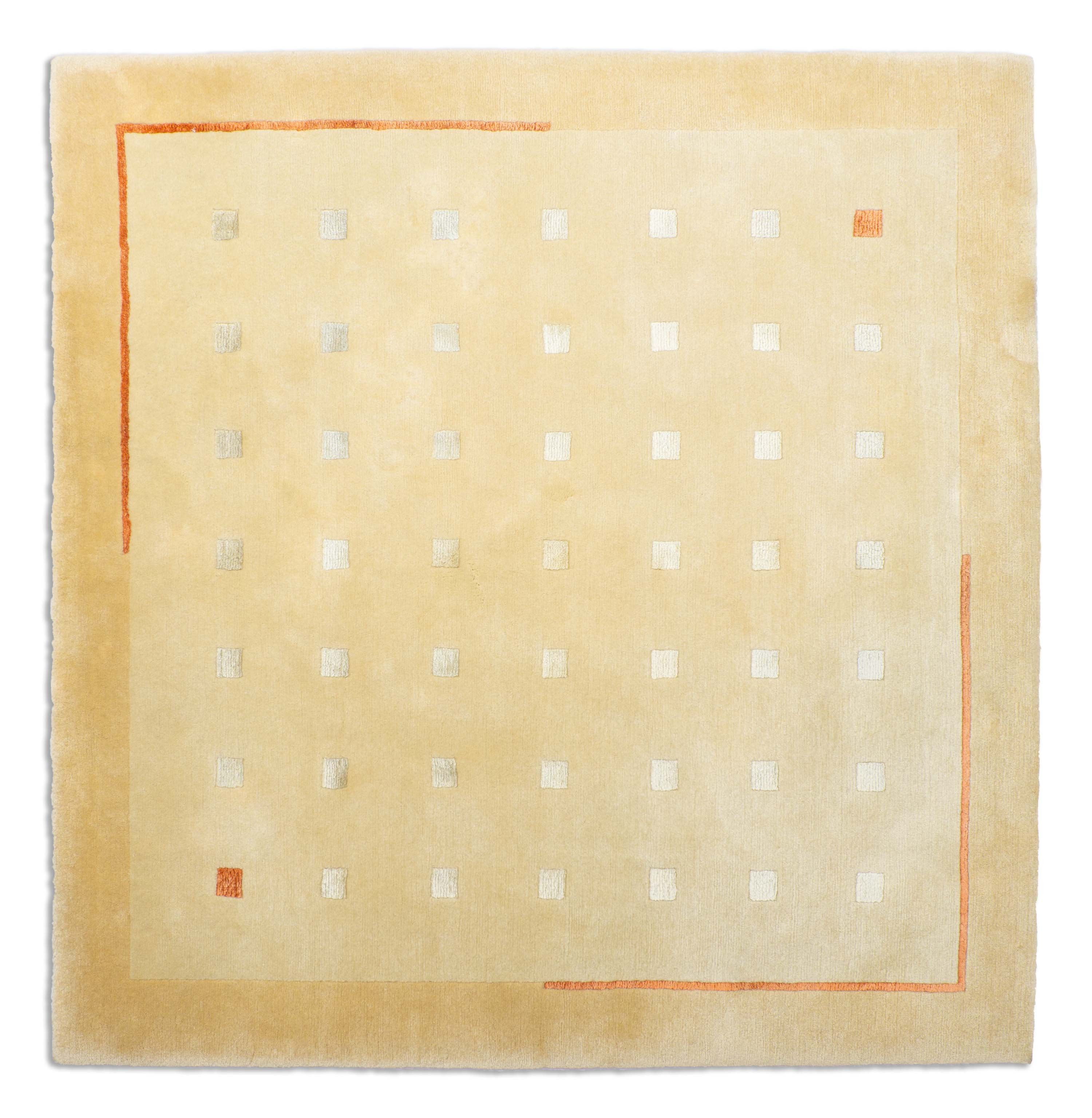 Eine Fotoaufnahme eines Nepal Teppich Teppichs.