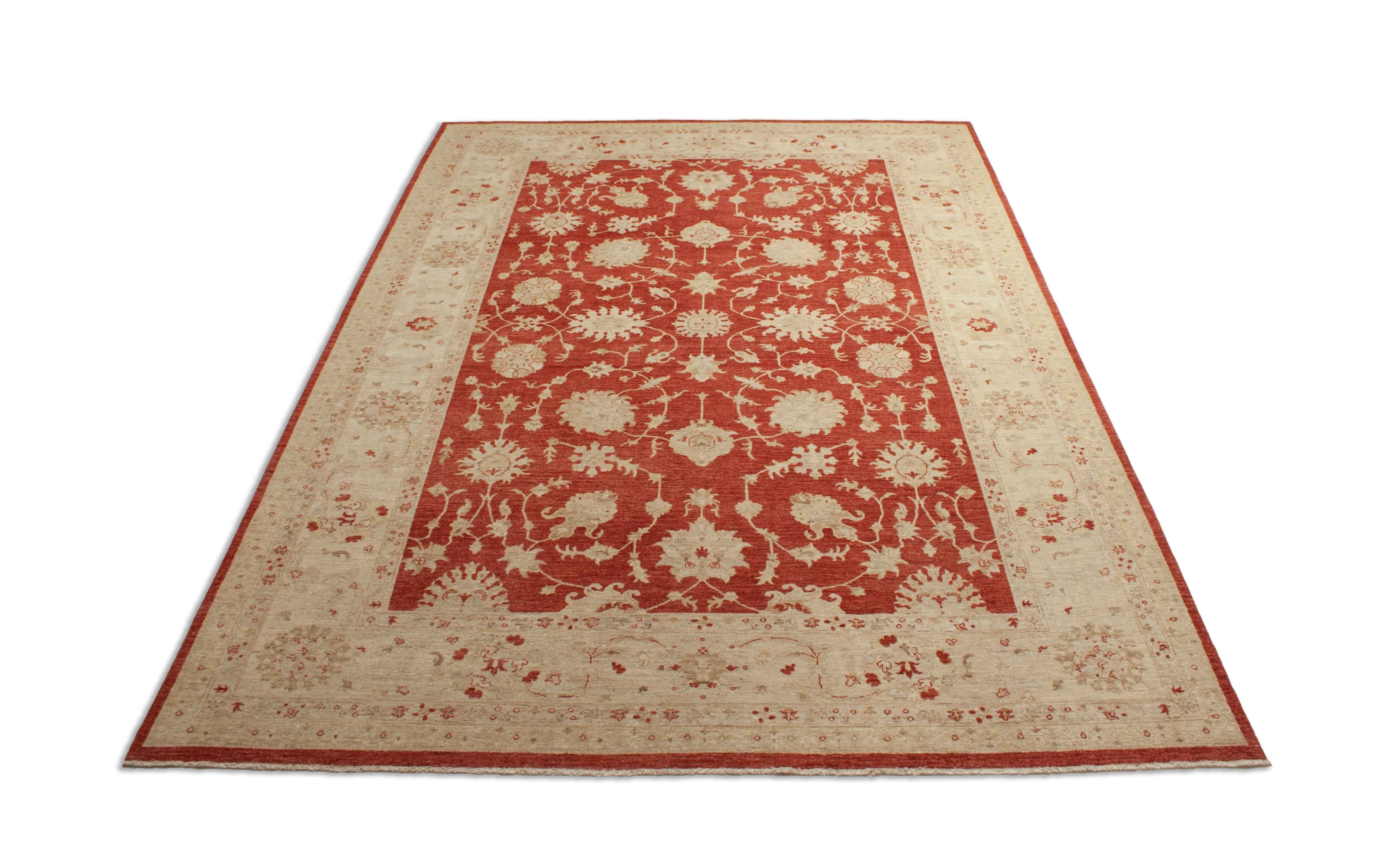 Eine Fotoaufnahme eines Farahan Teppichs.